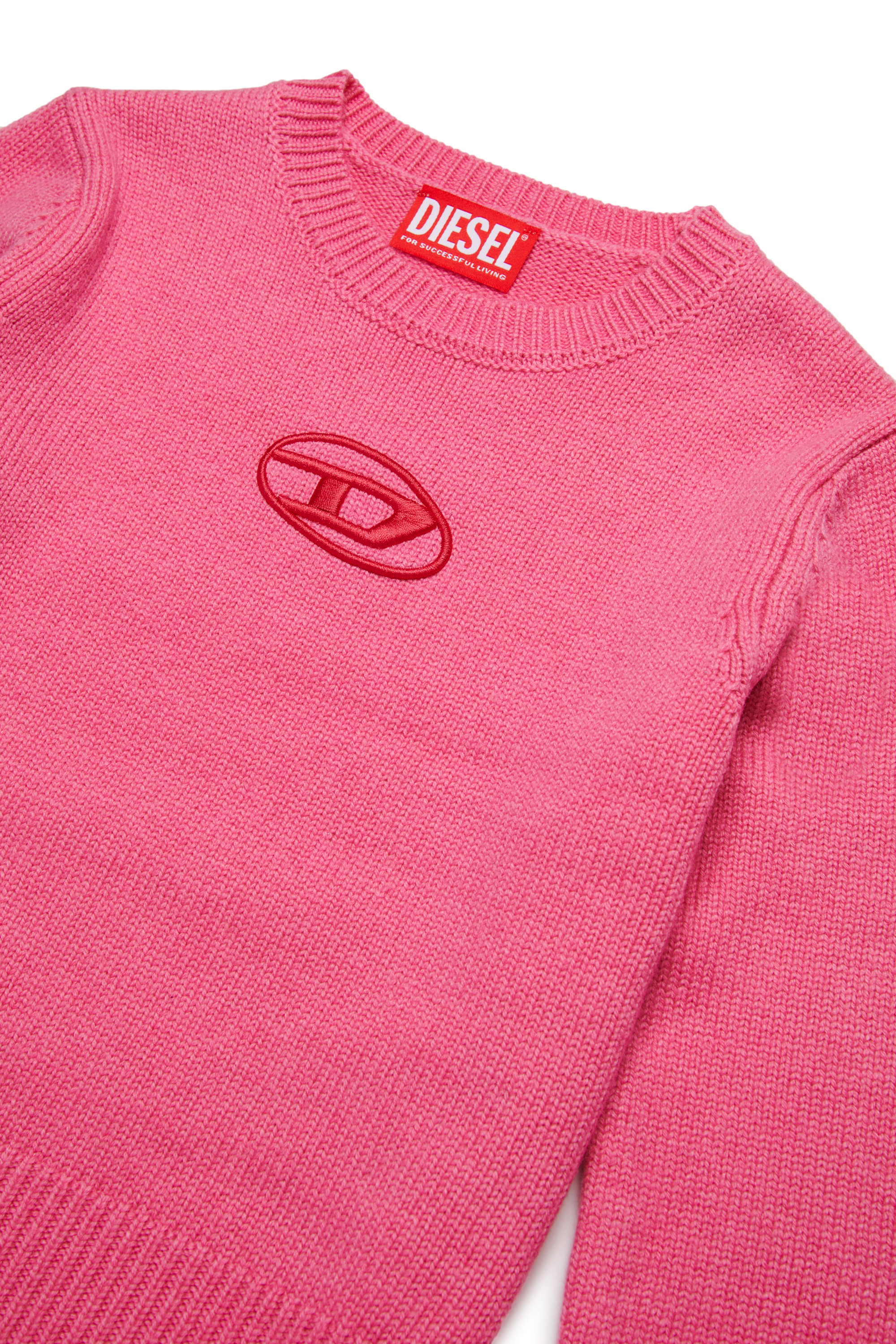 Diesel - KGANDIE, Woman's Jumper in cashmere-enriched blend in Pink - 4