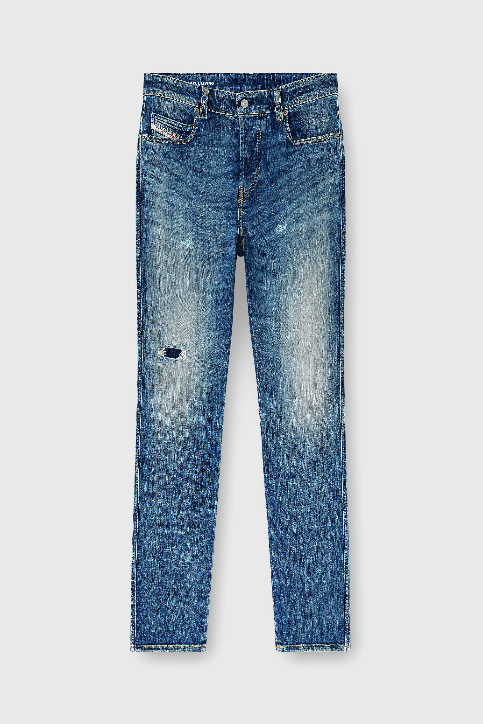 Diesel - Man's Slim Jeans 1993 D-Vyl 09P44, Medium blue - 6