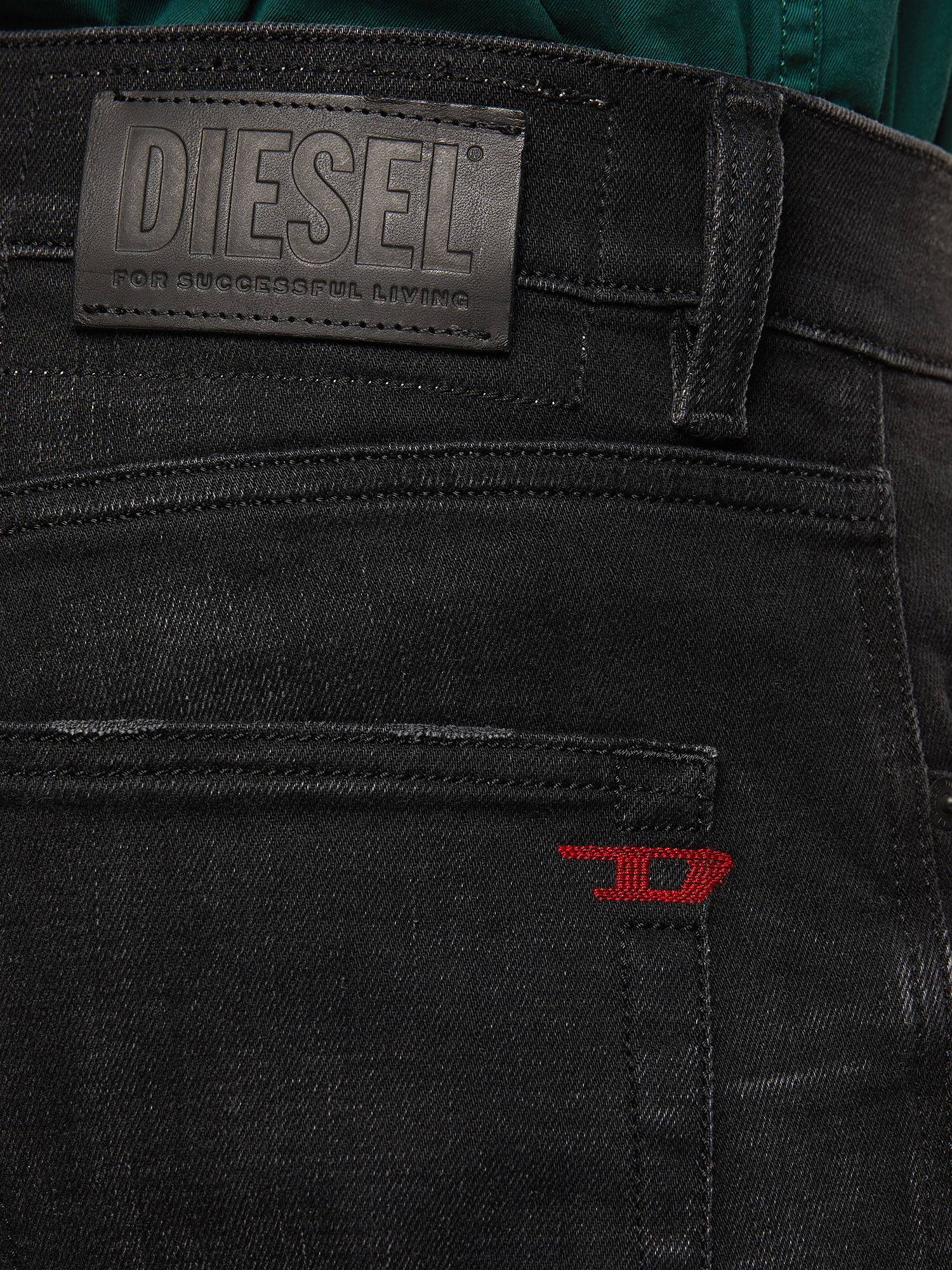 D-Strukt 0098B Man: Slim Black/Dark grey Jeans | Diesel