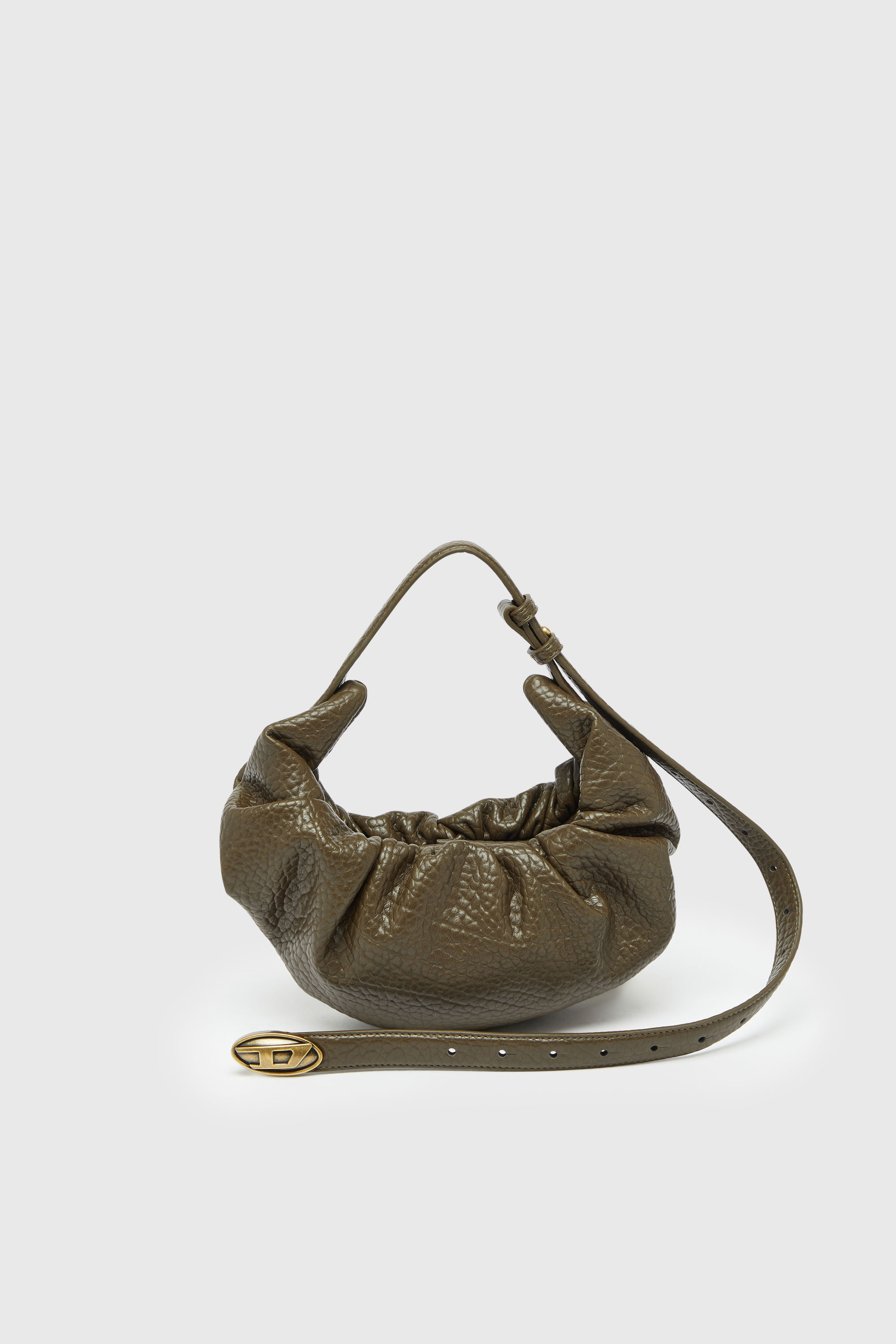 Grab-D- Small scrunched hobo bag with bubble texture