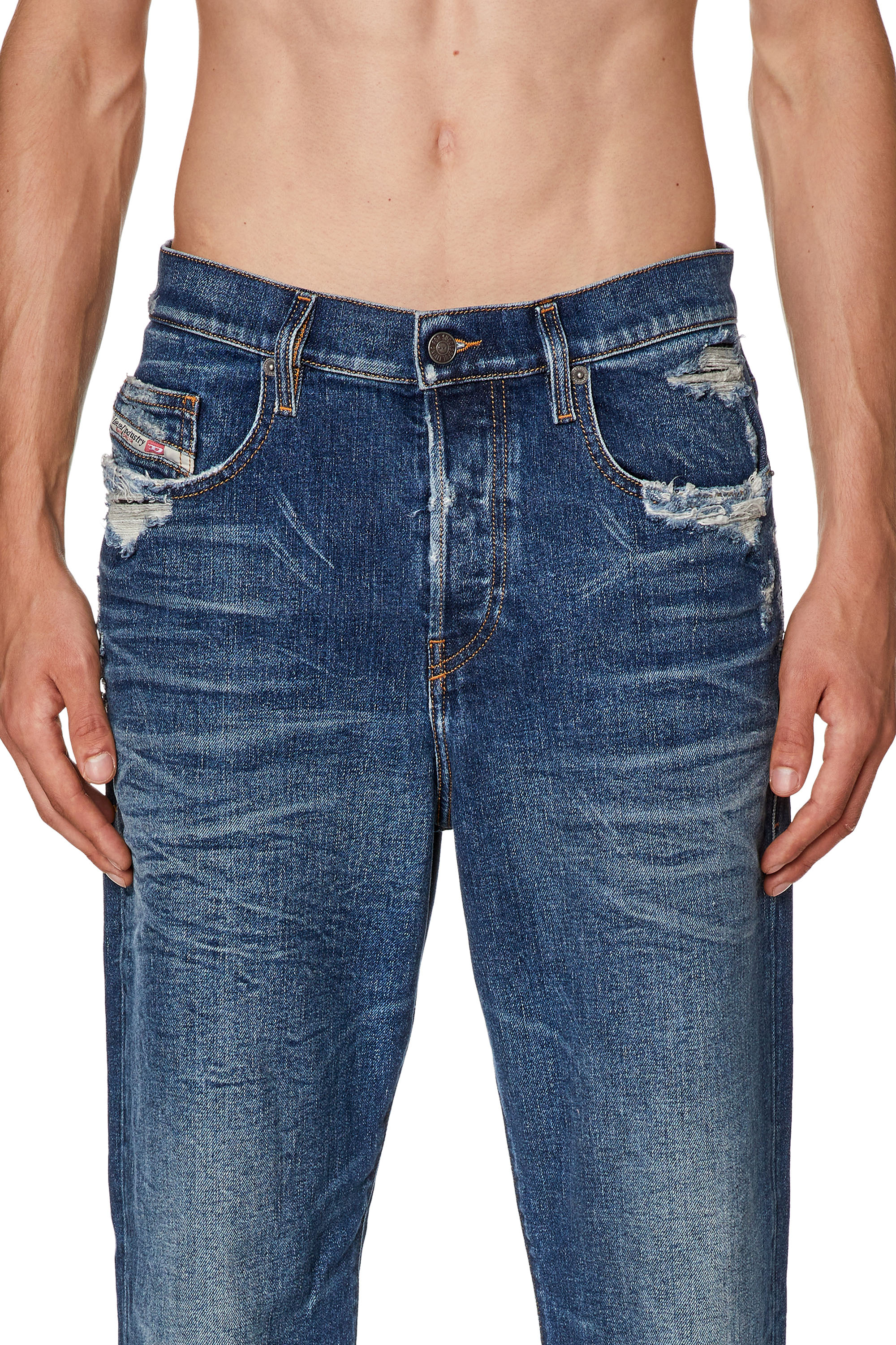Diesel - Straight Jeans 2020 D-Viker 007Q2, Medium blue - Image 3