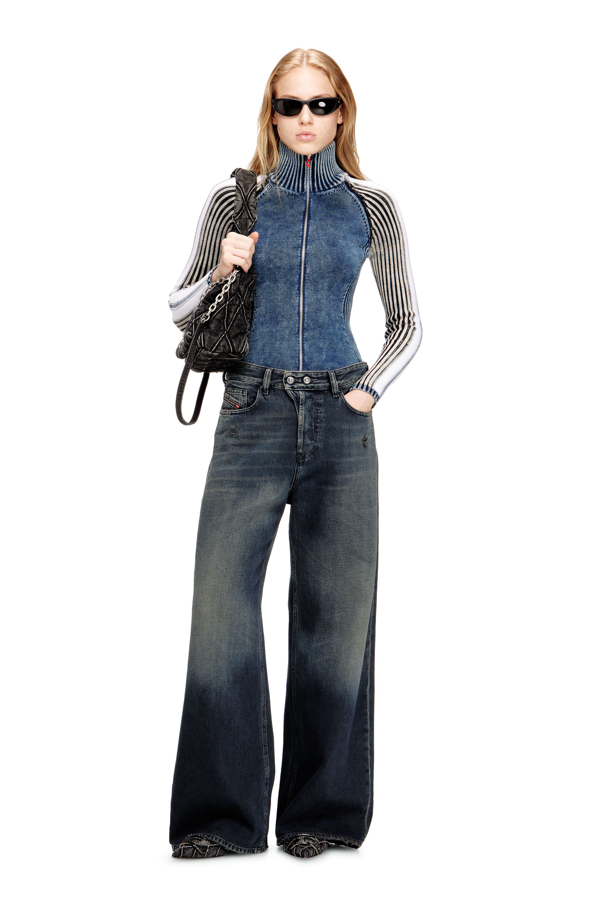 Diesel - Unisex's Relaxed Jeans 1996 D-Sire 09N67, Dark Blue - 3