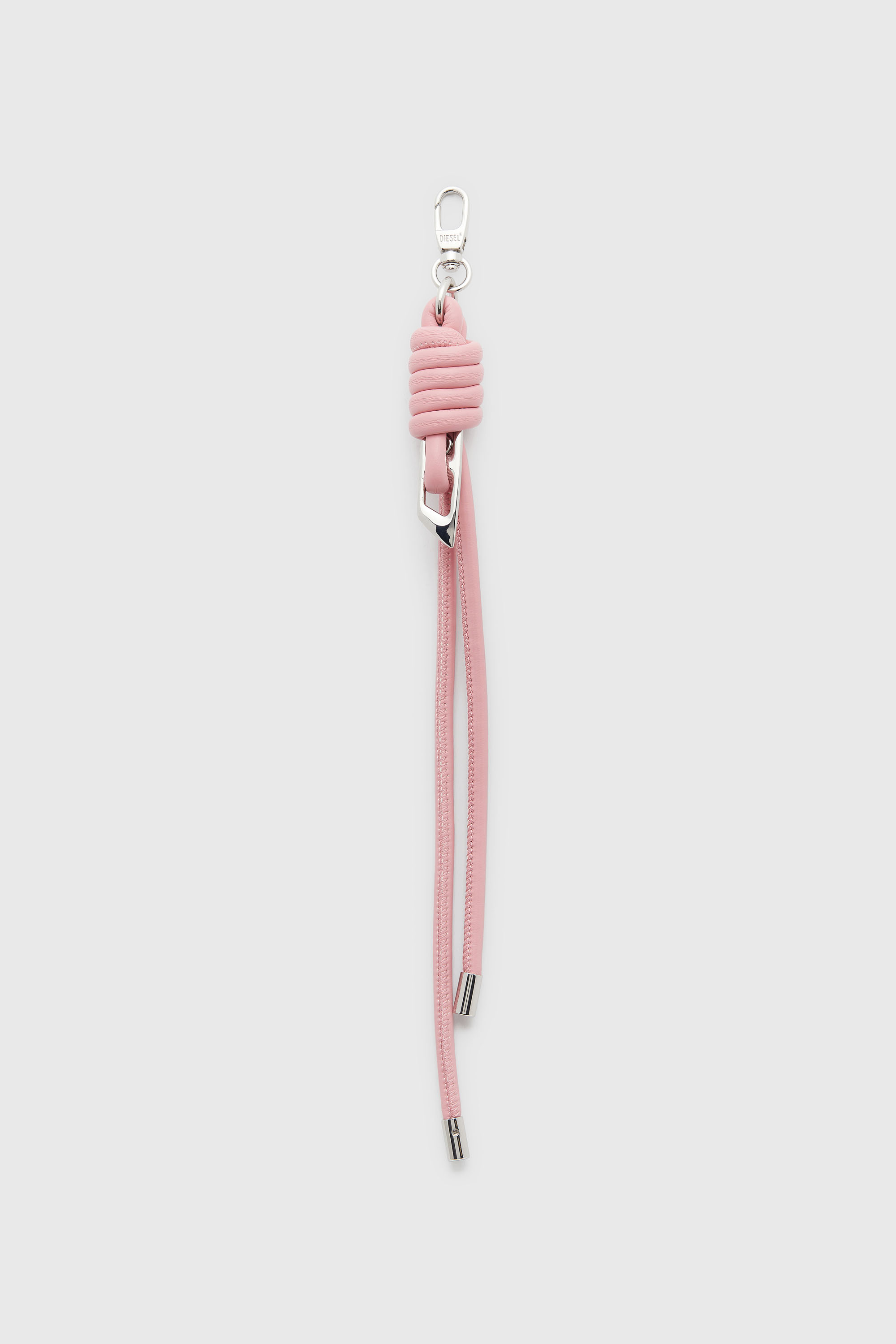 Diesel - ROPE I, Unisex's Knotted-straps charm in metal and PU in Pink - 1