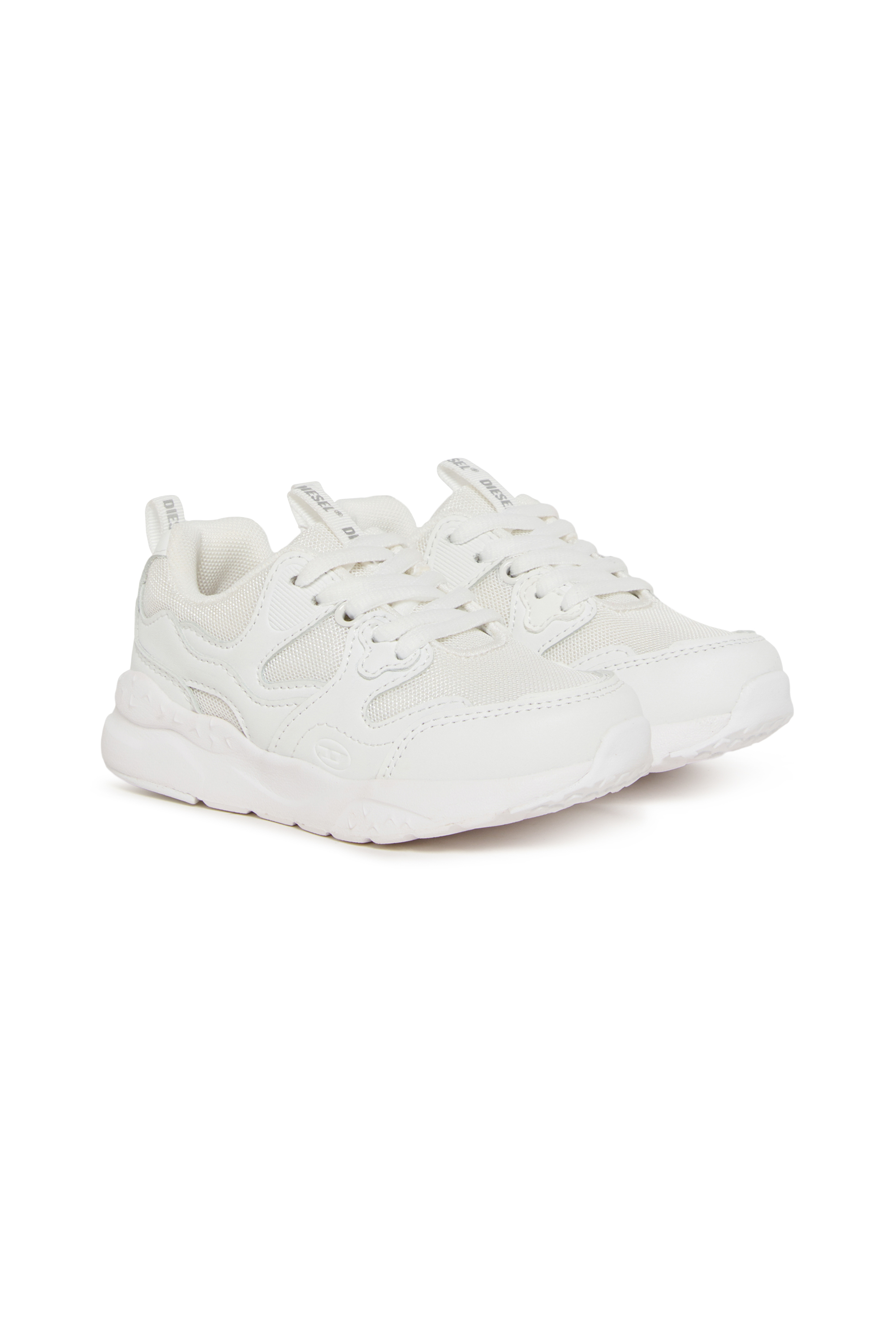 Diesel - S-RUBCOL, Unisex's S-Rubcol-Monochrome sneakers in mesh in White - 2