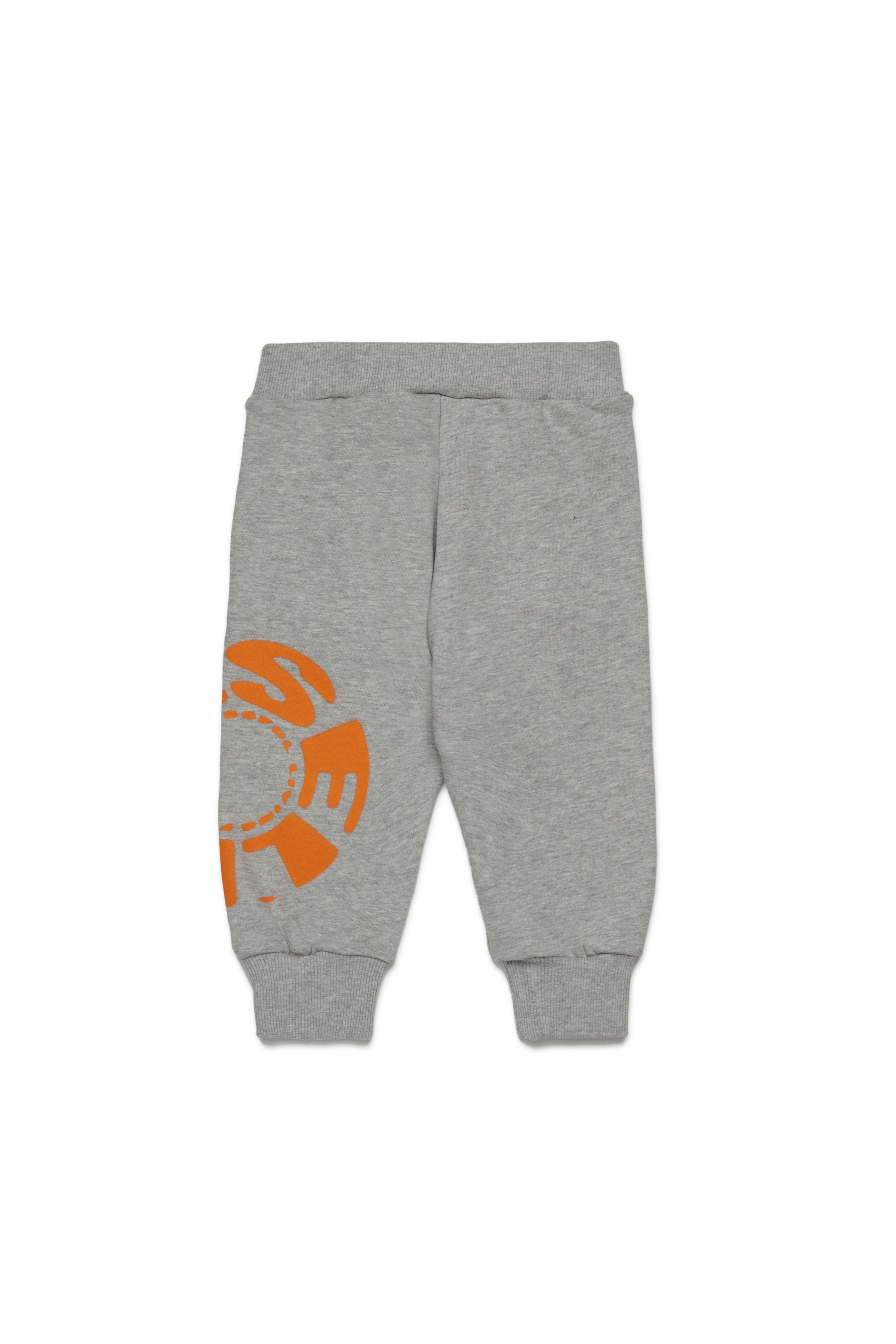 Diesel - PRAVONB, Man's Cotton pants with printed logo in Grey - 2