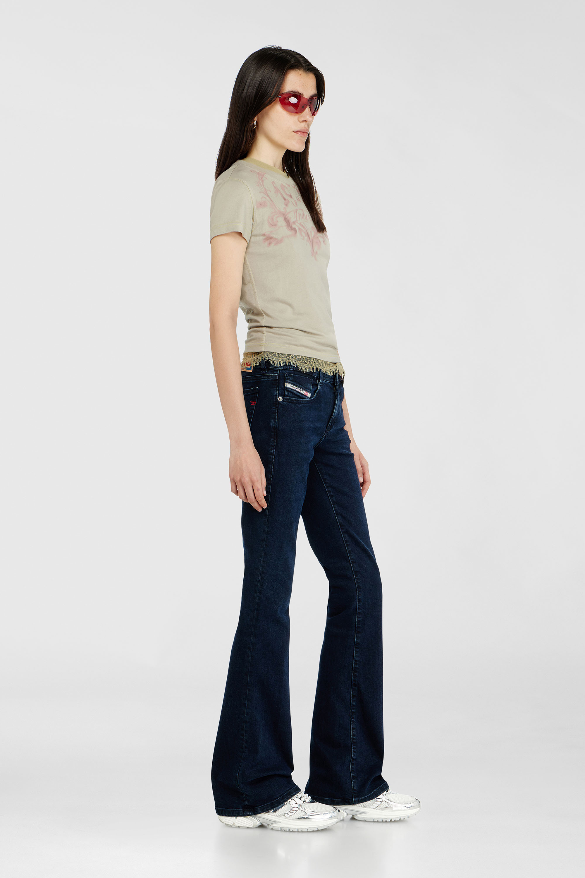 Diesel - Woman's Bootcut Jeans 1969 D-Ebbey 0KBBG, Dark Blue - 2