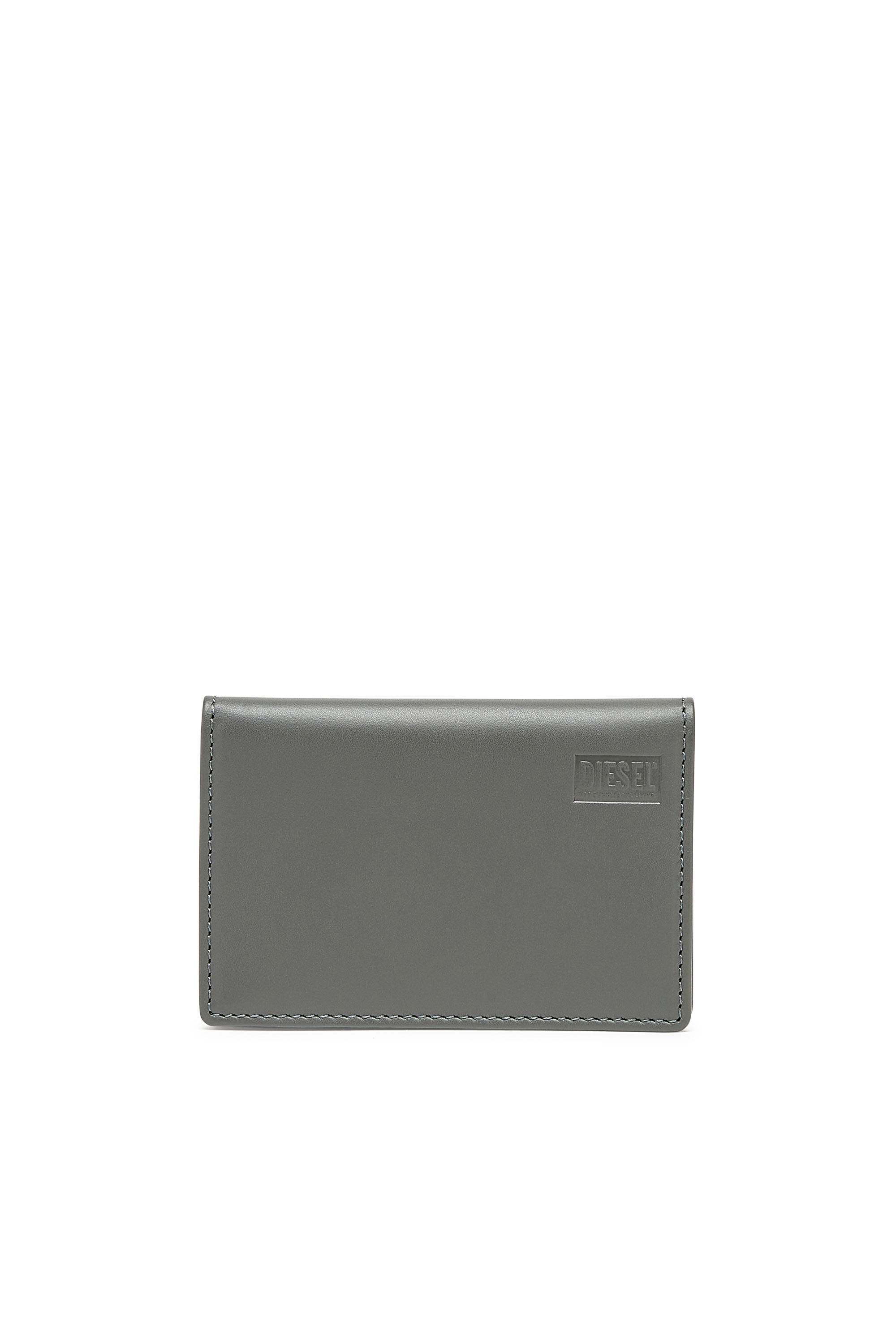 Diesel - BI-FOLD CARD HOLDER, Grey/Green - Image 1