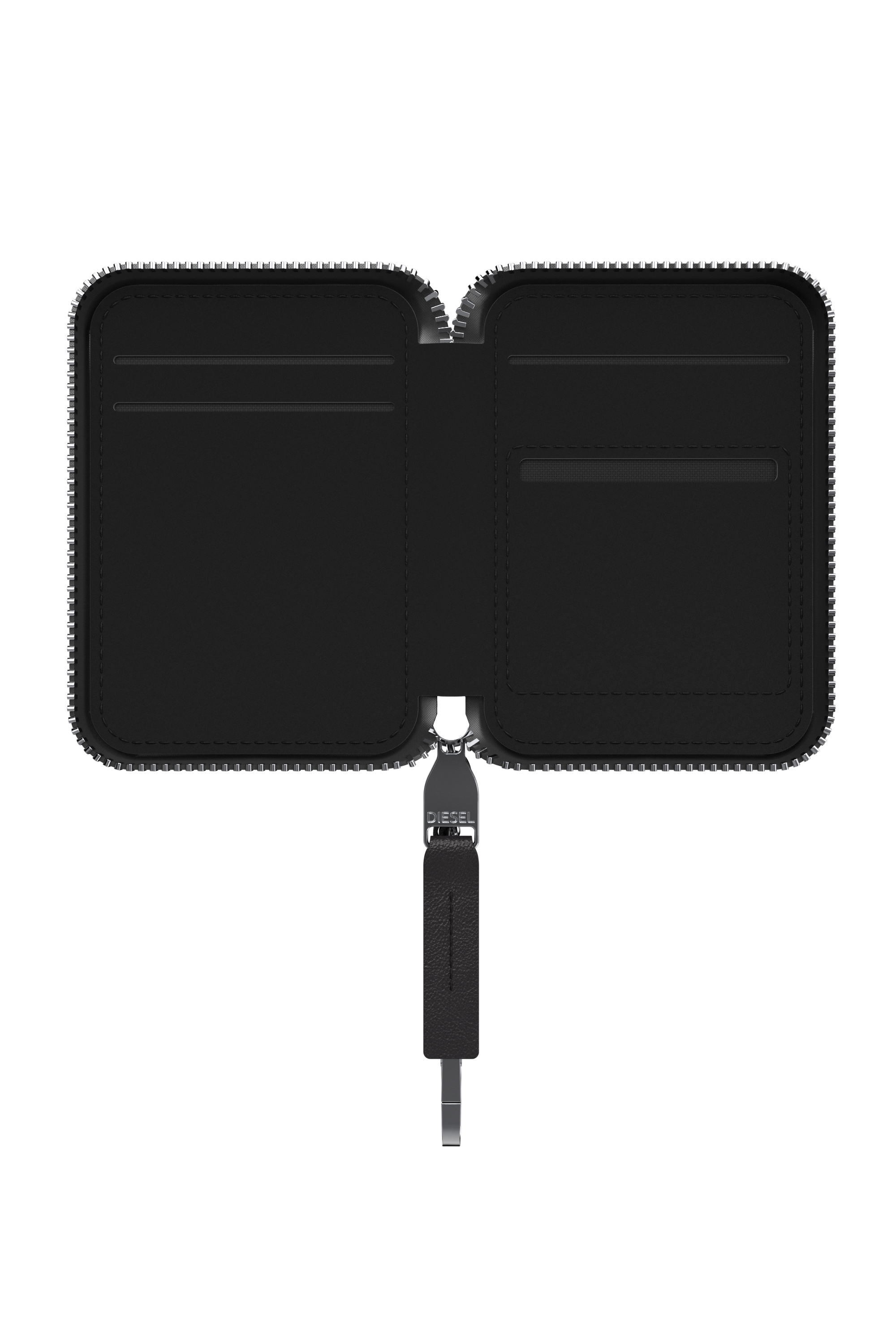 Diesel - 60667 UNIVERSAL POUCH, Unisex's Oval D MagSafe pouch in Black - 4