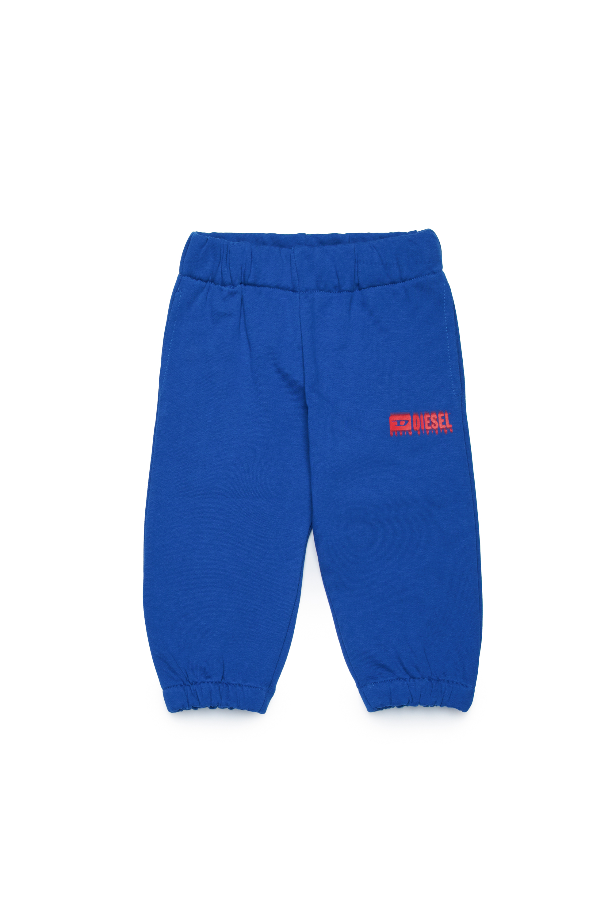 Diesel - PBASEB, Unisex's Sweatpants with smudged logo in Blue - 1