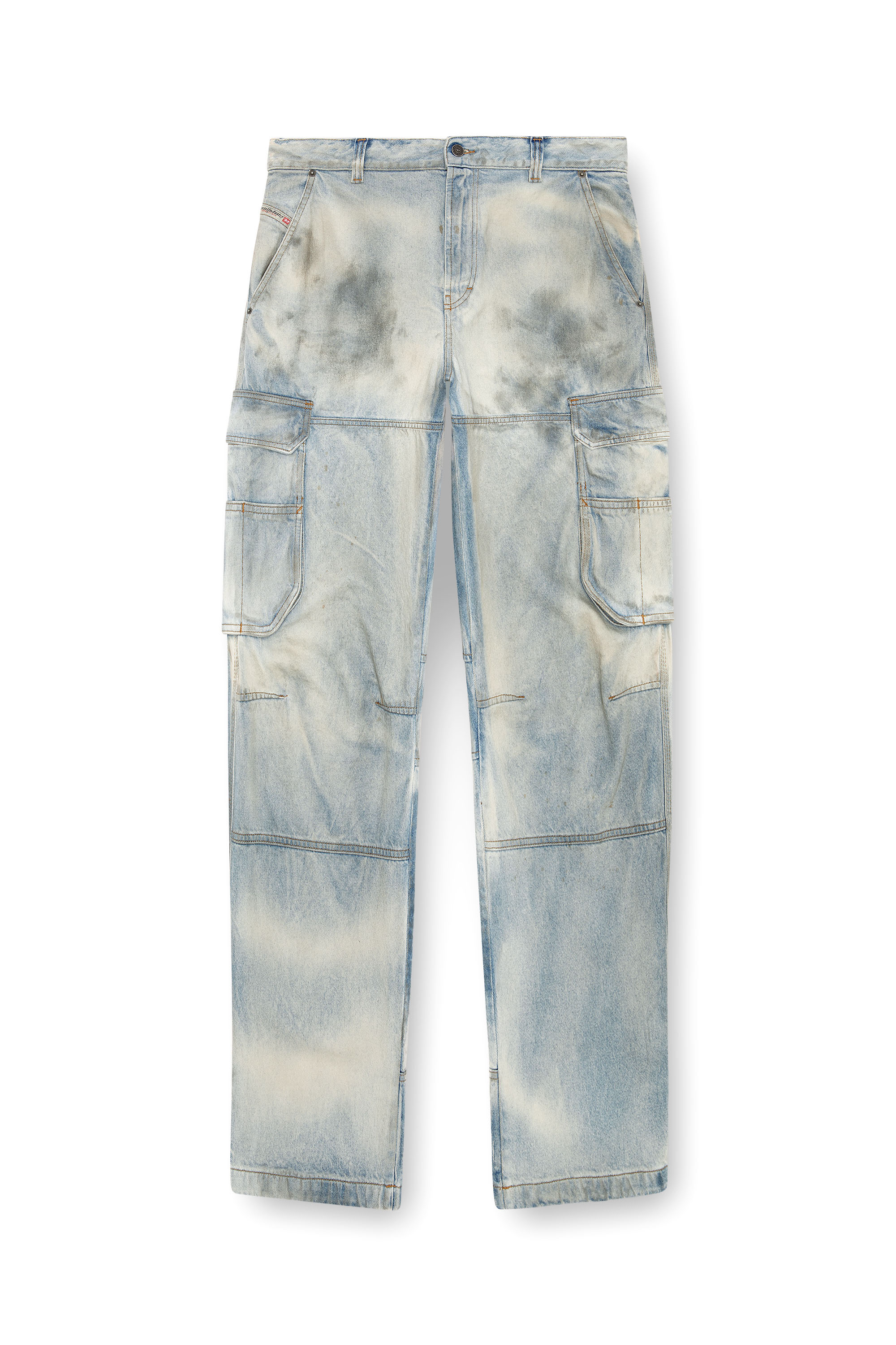 Men's Relaxed Jeans | Light Blue | Diesel D-Fish Men's Relaxed Jeans | Light Blue | Diesel D-Fish