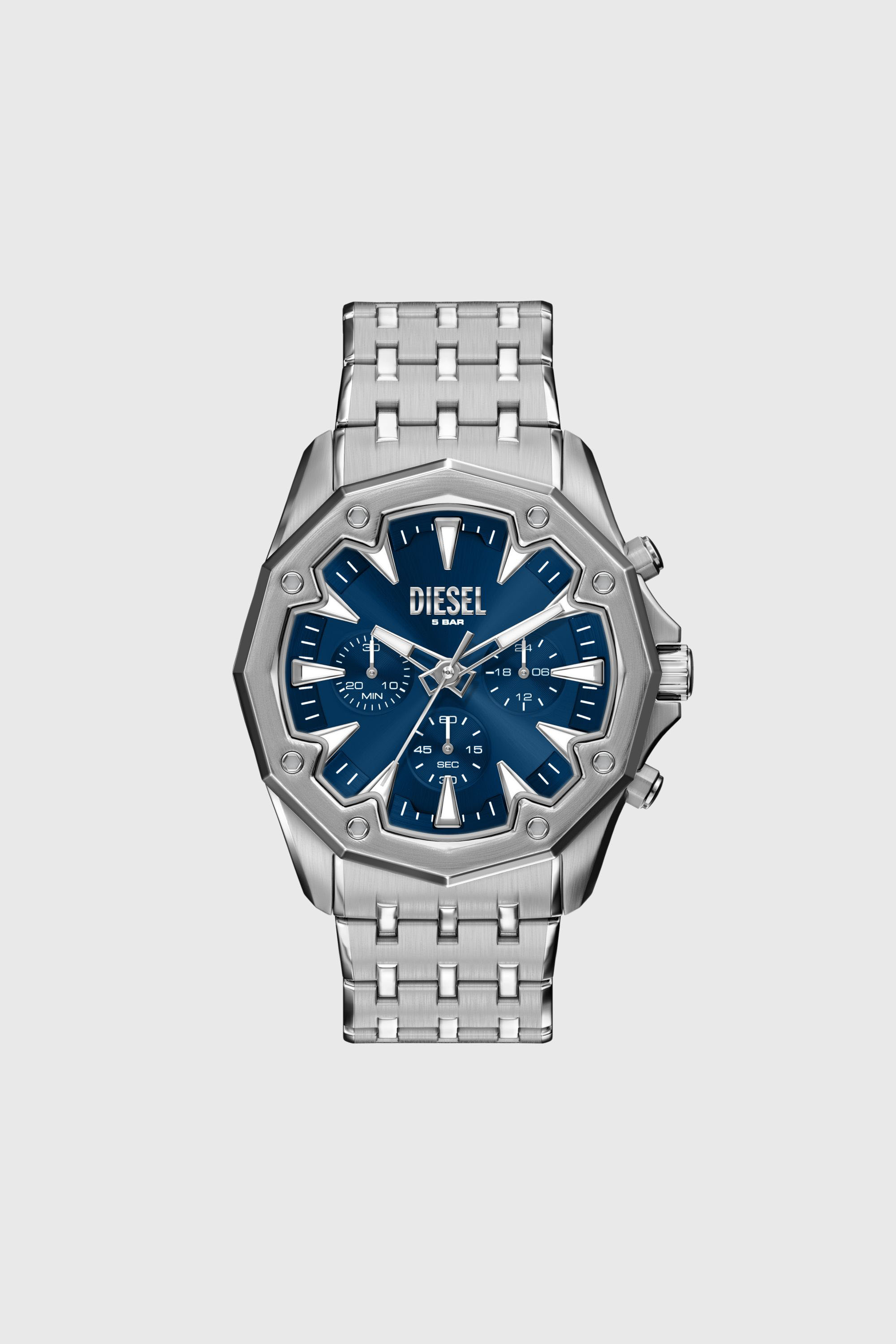 Diesel - DZ4706 WATCH, Man's Stinger Stainless Steel Watch in Silver - 1