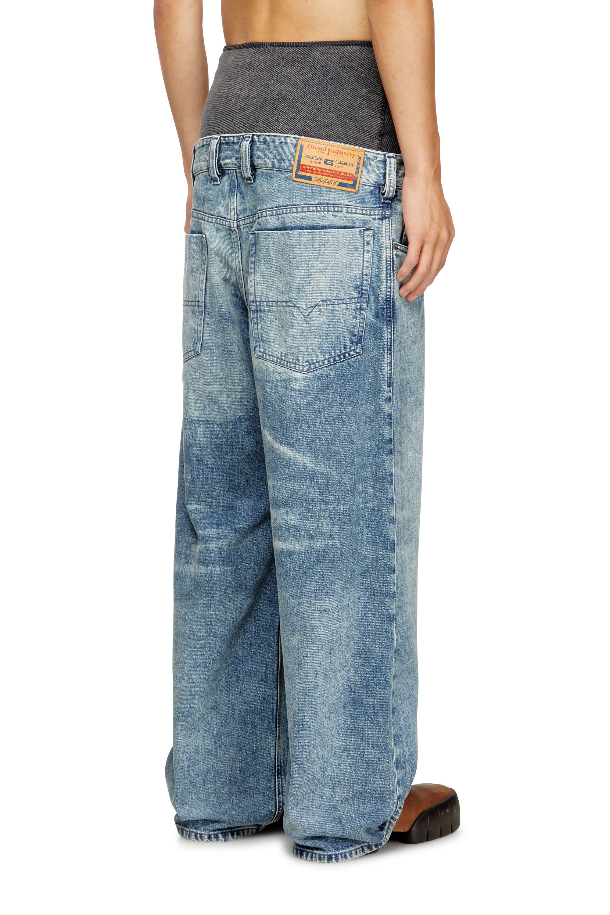 Relaxed Jeans D-Eni 09N97, Medium blue Diesel - Man's Relaxed Jeans D-Eni 09N97, Medium blue - 4