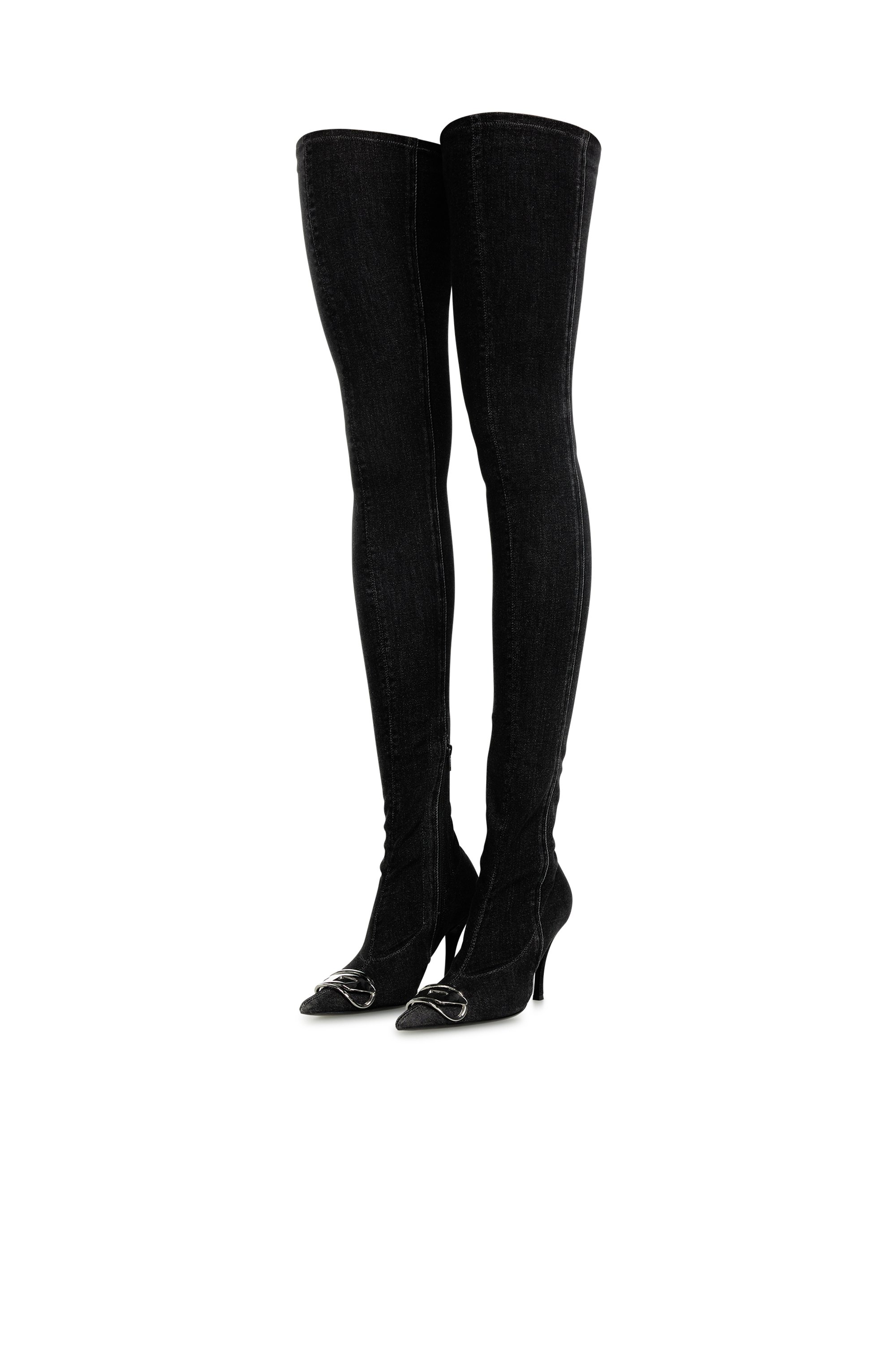 Diesel - D-VENUS TBT D, Woman's Over the knee boot in Black - 6