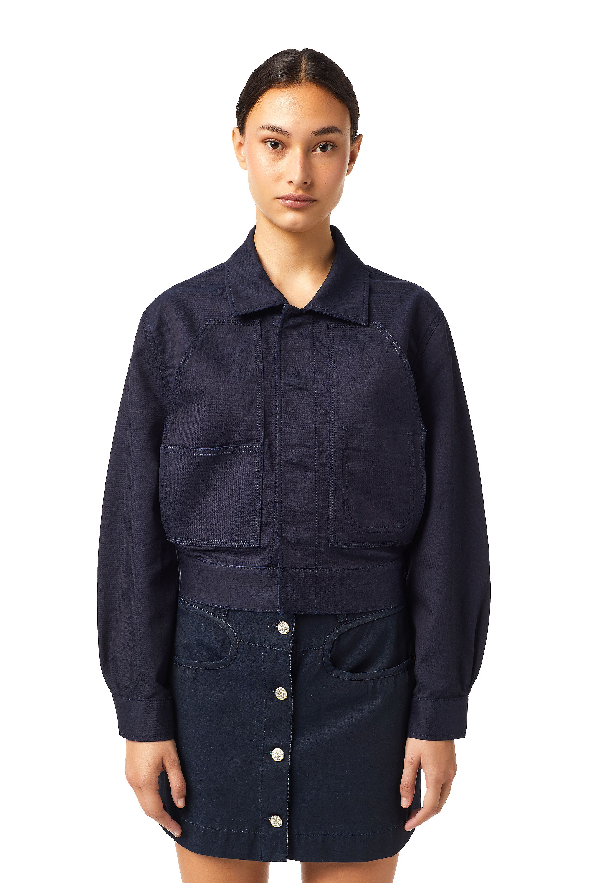 D-MERYL-SP JOGGJEANS, Dark Blue - Denim Jackets