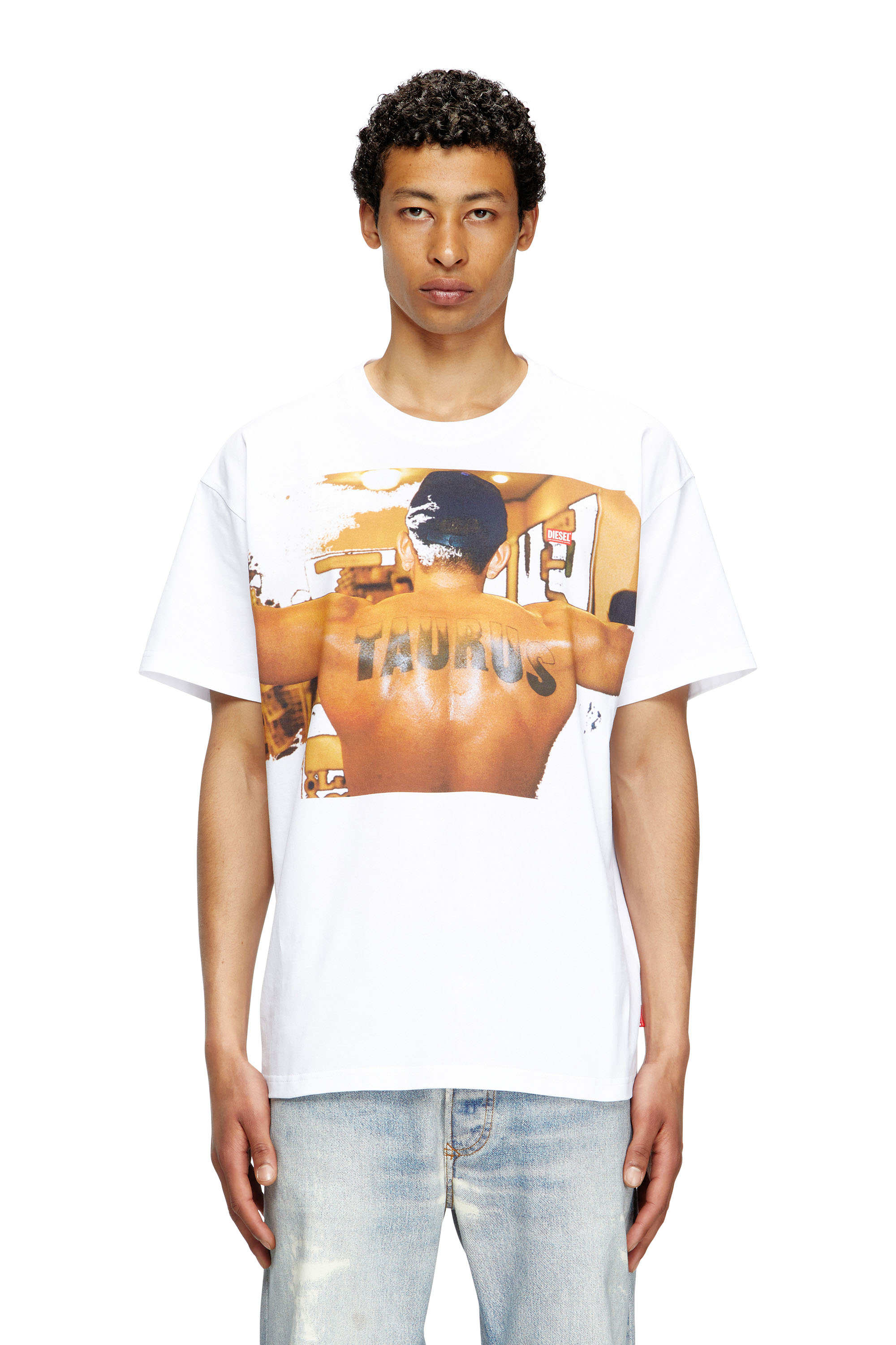Diesel - PR-T-NORM-TOM25-1, Unisex's T-shirt with graphic print in White - 1