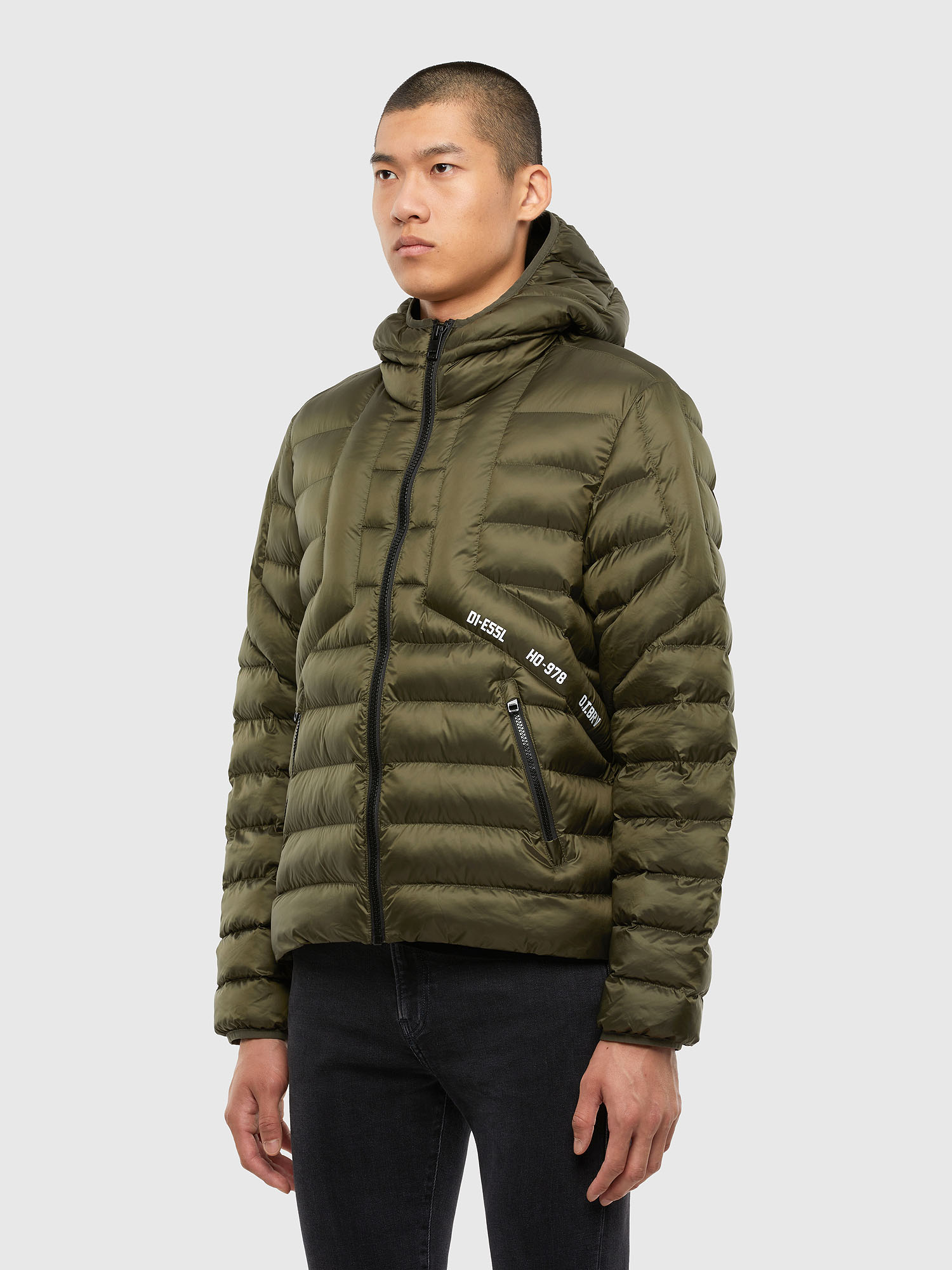 W-DWAIN Man: Hooded jacket in quilted nylon | Diesel
