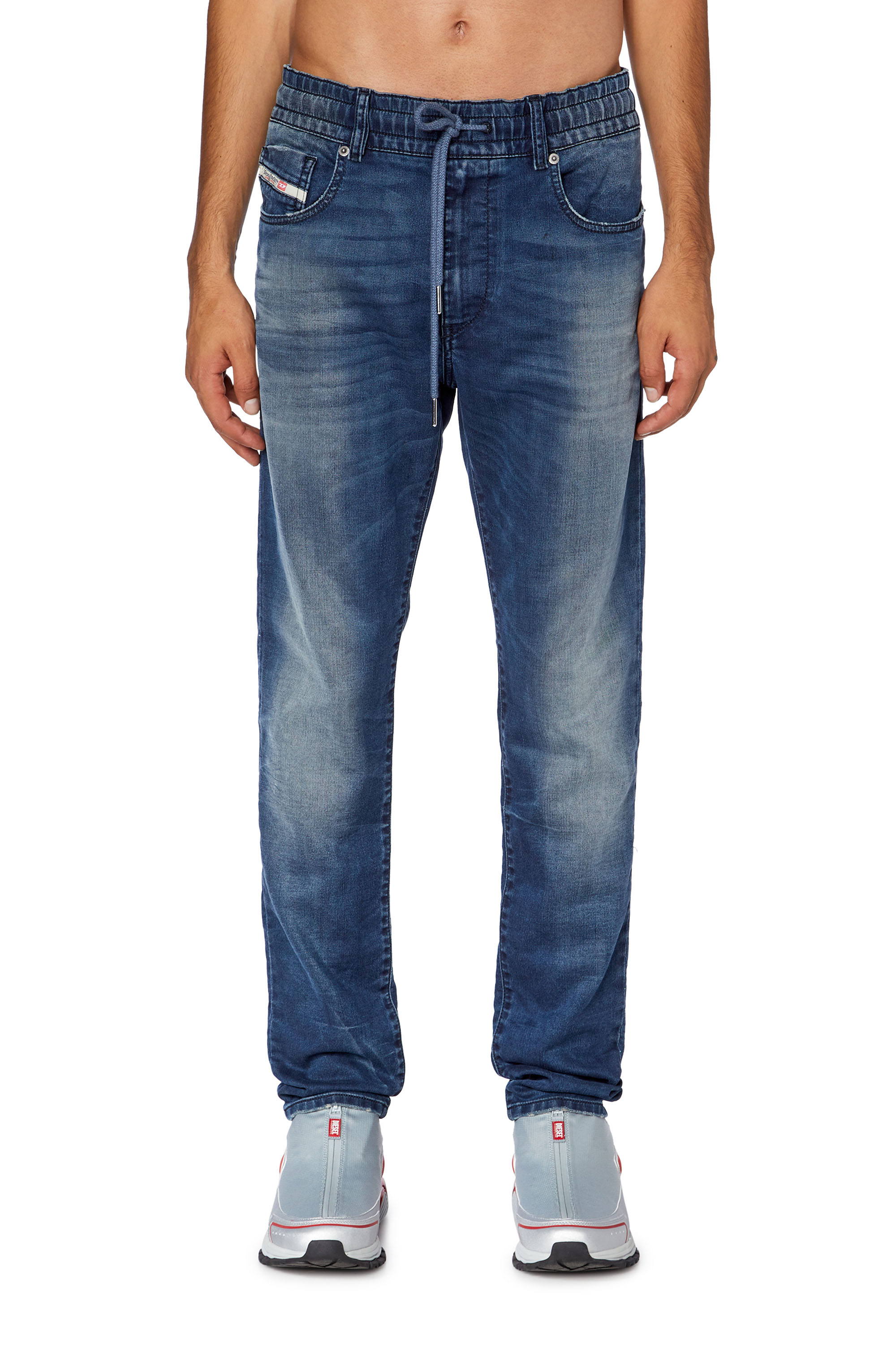 Diesel - Slim D-Strukt JoggJeans® 068FT, Dark Blue - Image 2
