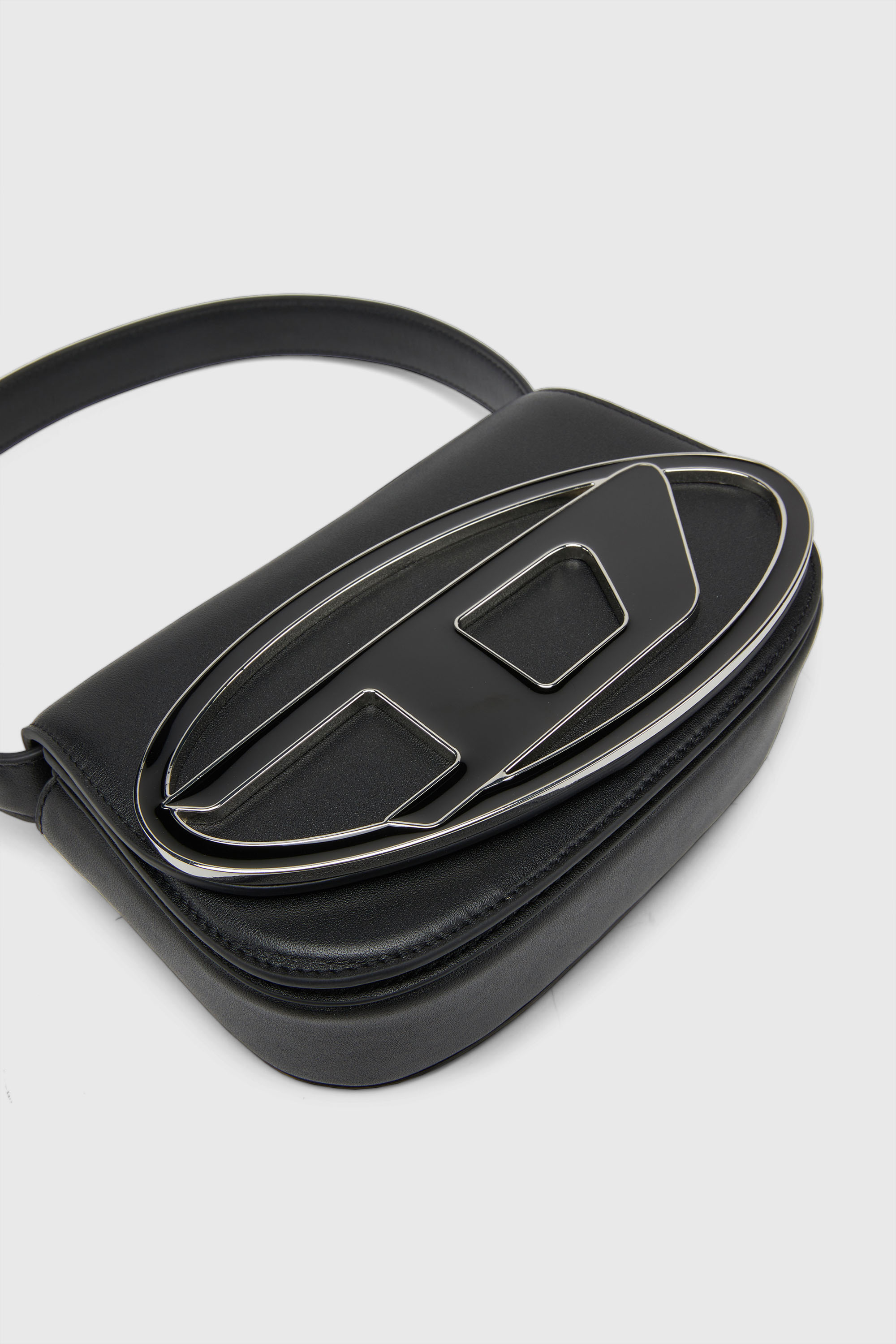Diesel - 1DR, Woman's 1DR-Iconic shoulder bag in nappa leather in Black - 6