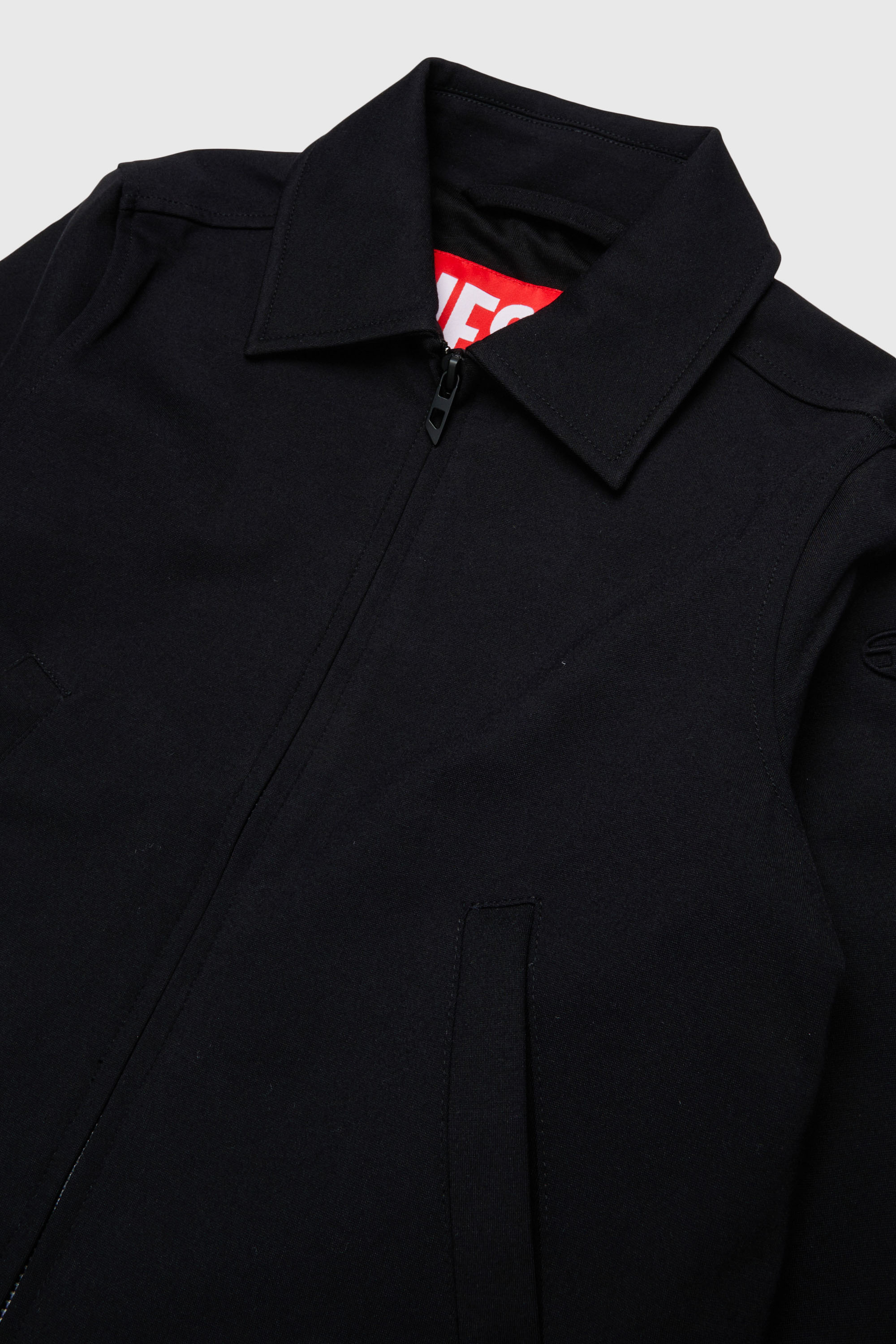 Diesel - JMILX, Woman's Tailored zip-up jacket in stretch fabric in Black - 3