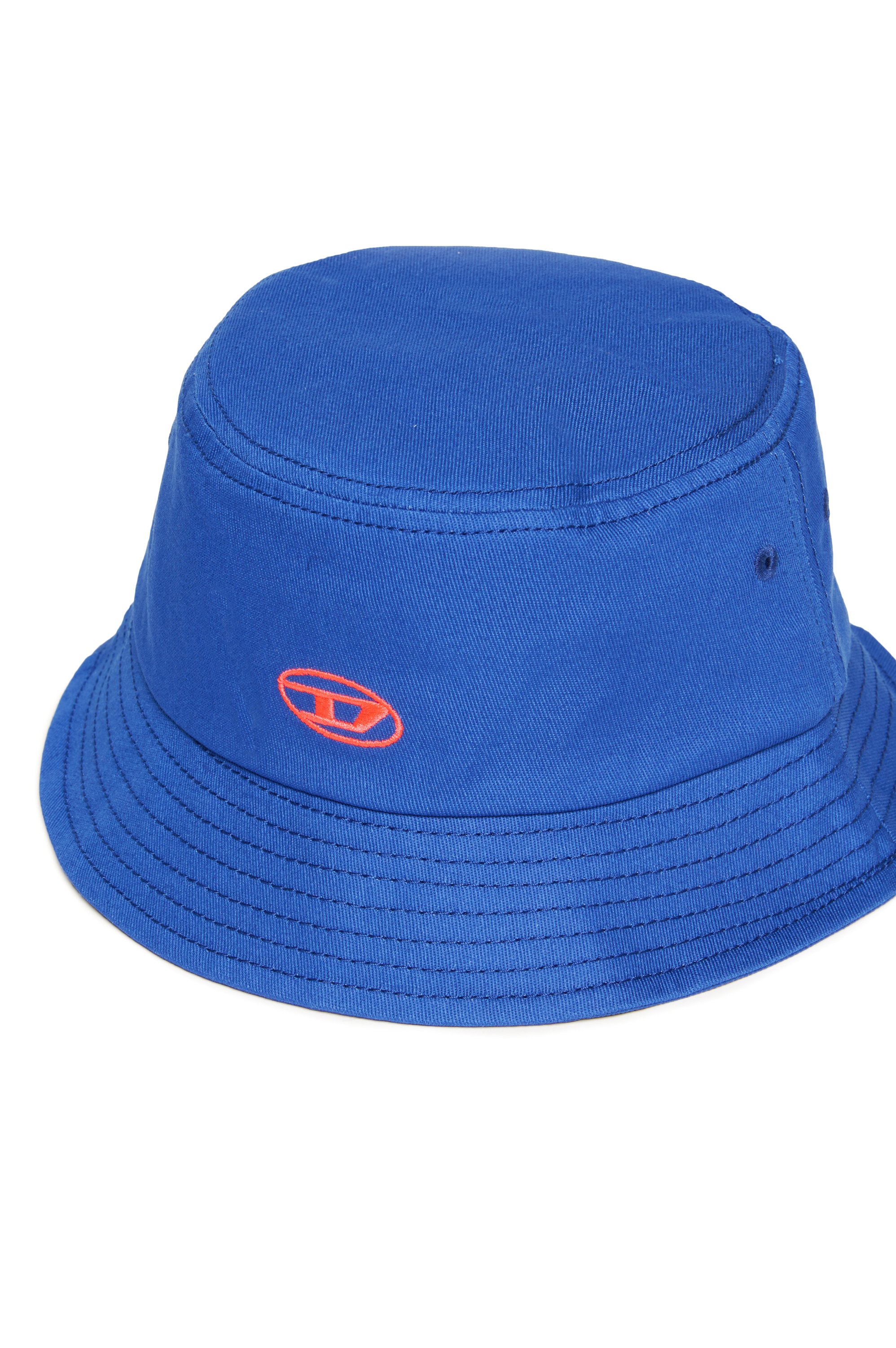 Diesel - FIRCUS, Unisex's Bucket hat with Oval D embroidery in Blue - 3