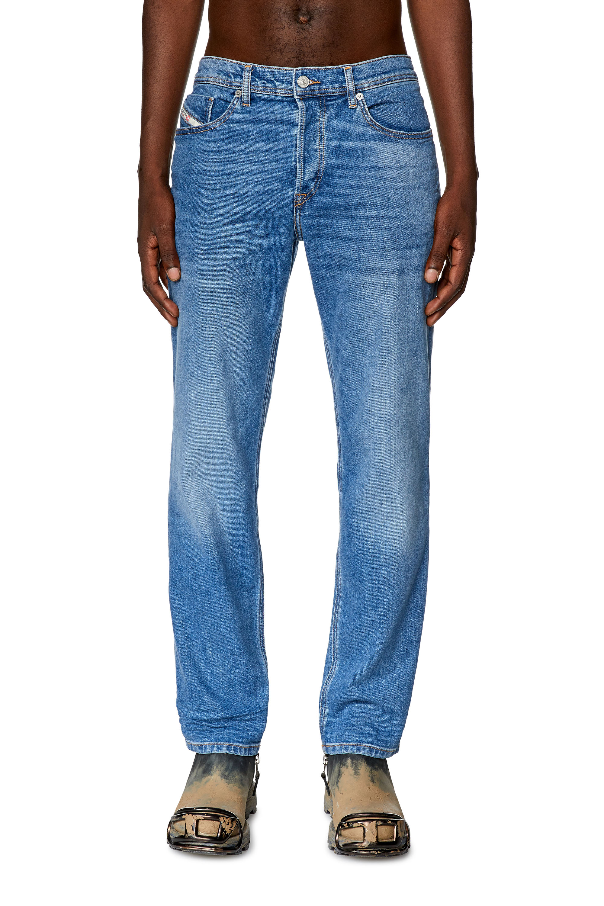 Diesel - Tapered Jeans 2023 D-Finitive 0ENAS, Light Blue - Image 2