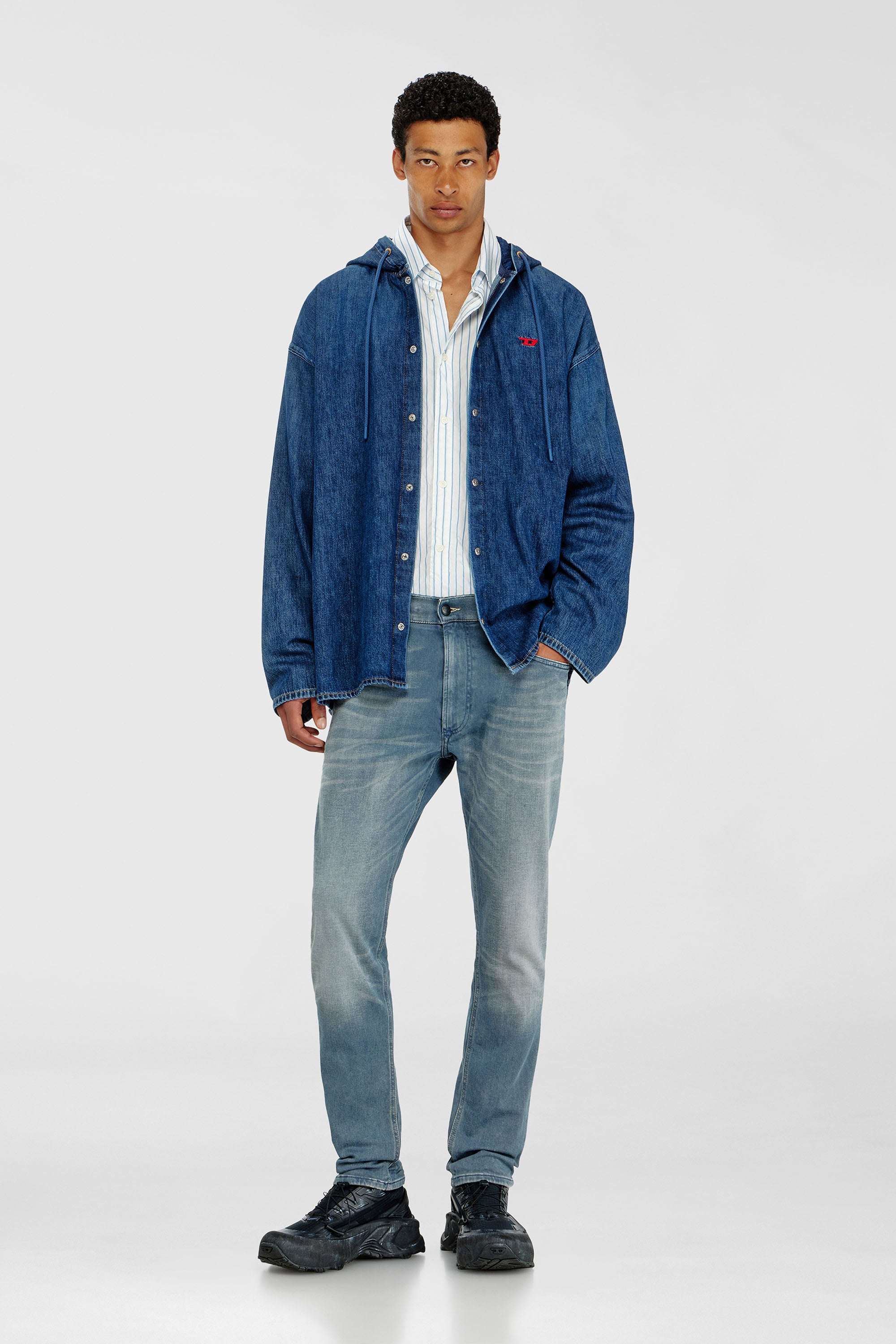 Diesel - Man's Regular 2032 D-Krooley-BW Joggjeans&reg; 09P91, Light Blue - 2
