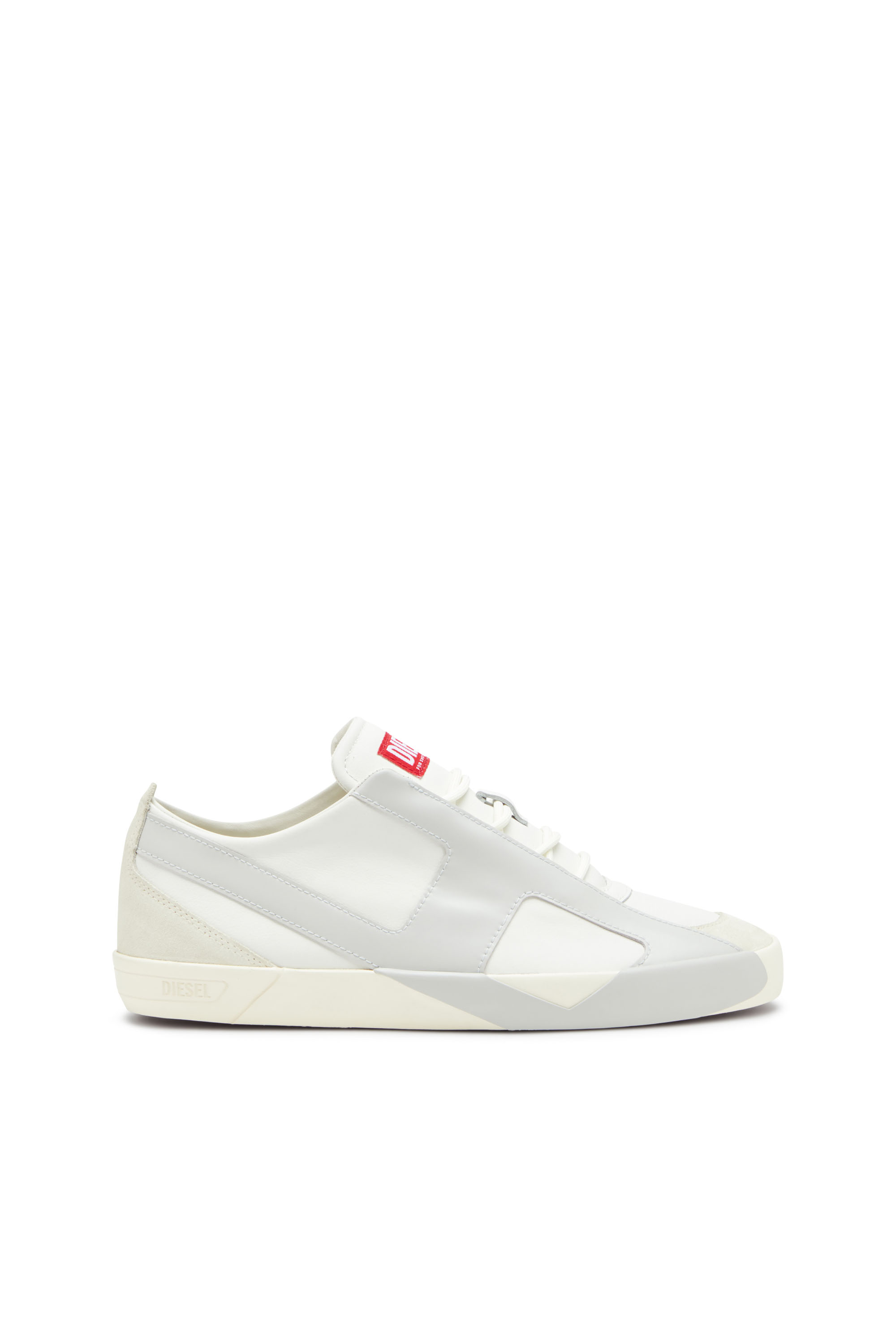 Diesel - S-SLANTE-D LOW, Man's S-Slante-D-Sneakers in suede and leather with D logo in null - 1
