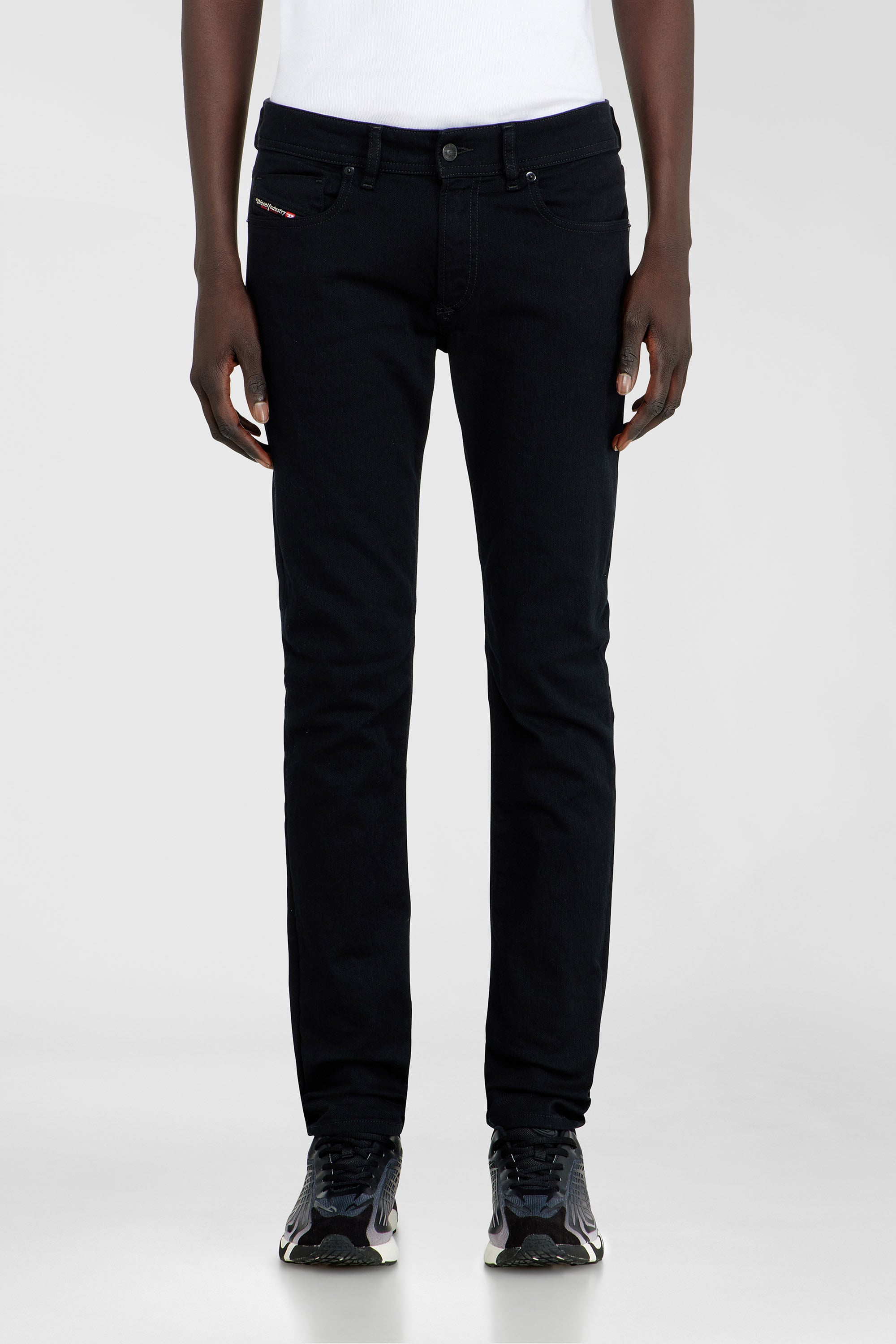 Diesel - Man's Skinny Jeans 1979 Sleenker 09C51, Black/Dark grey - 4
