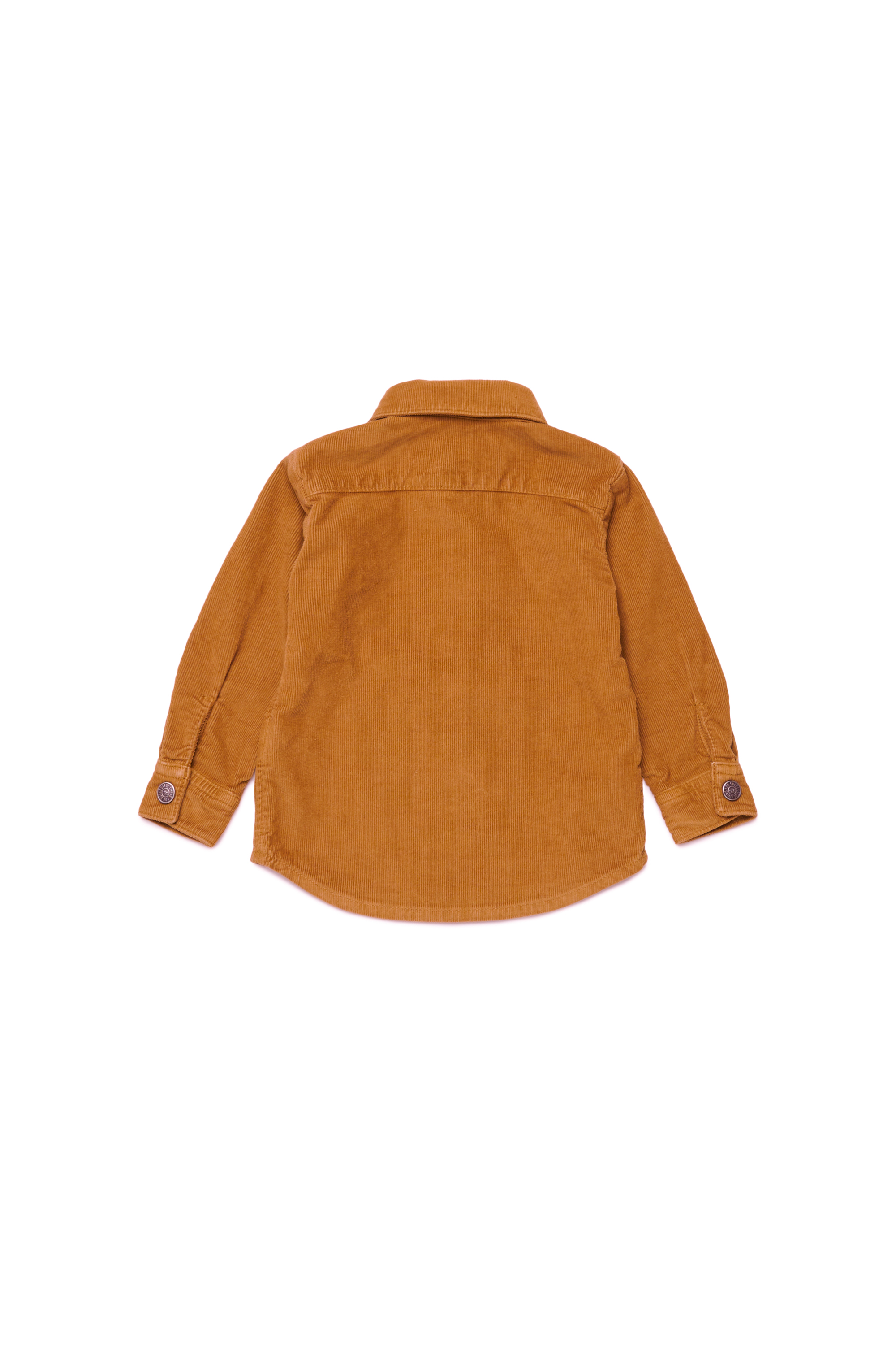 Diesel - CHIPYB, Man's Corduroy shirt with small D logo in Brown - 2