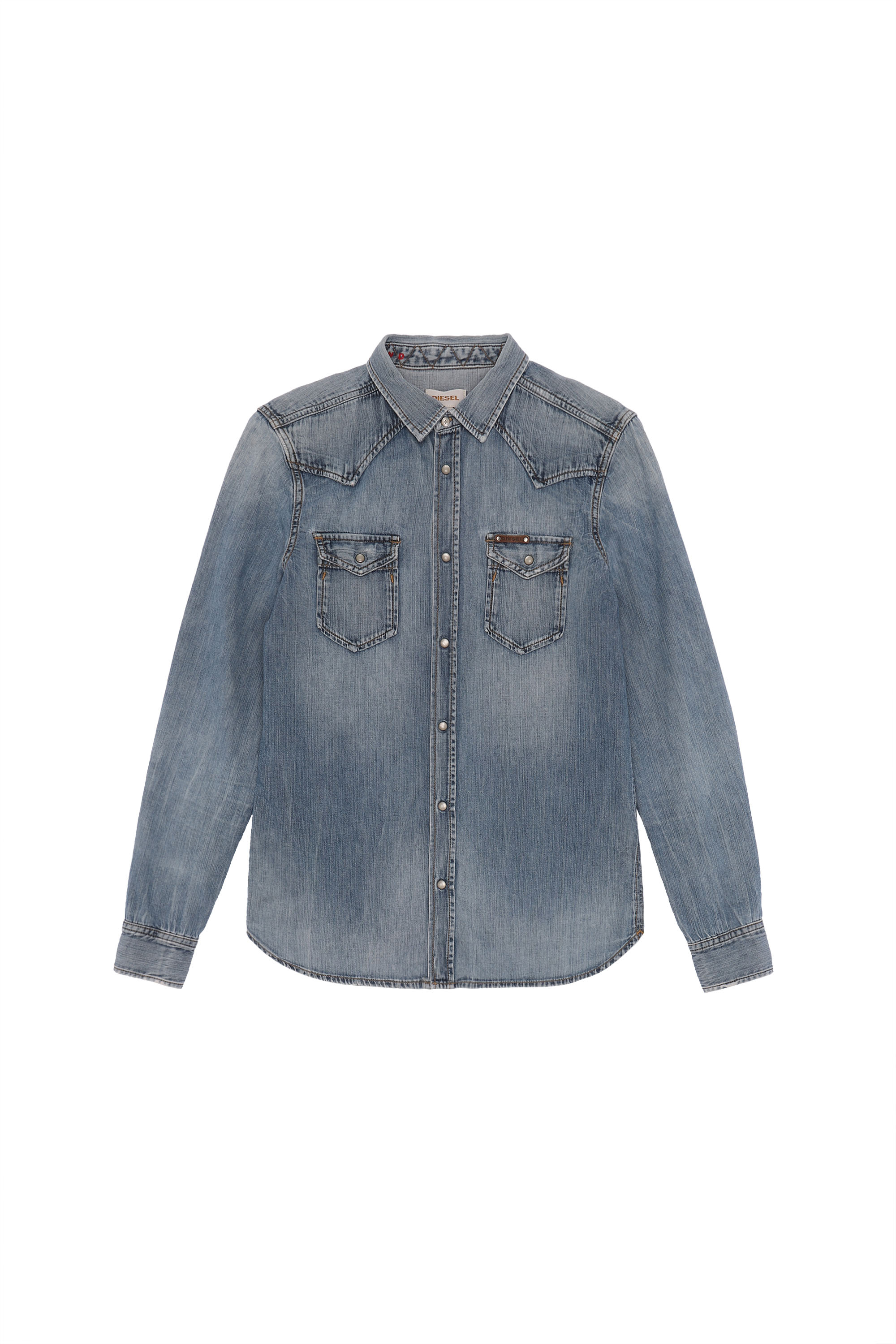 Diesel - SH DENIM SHIRT, Medium blue - Image 1