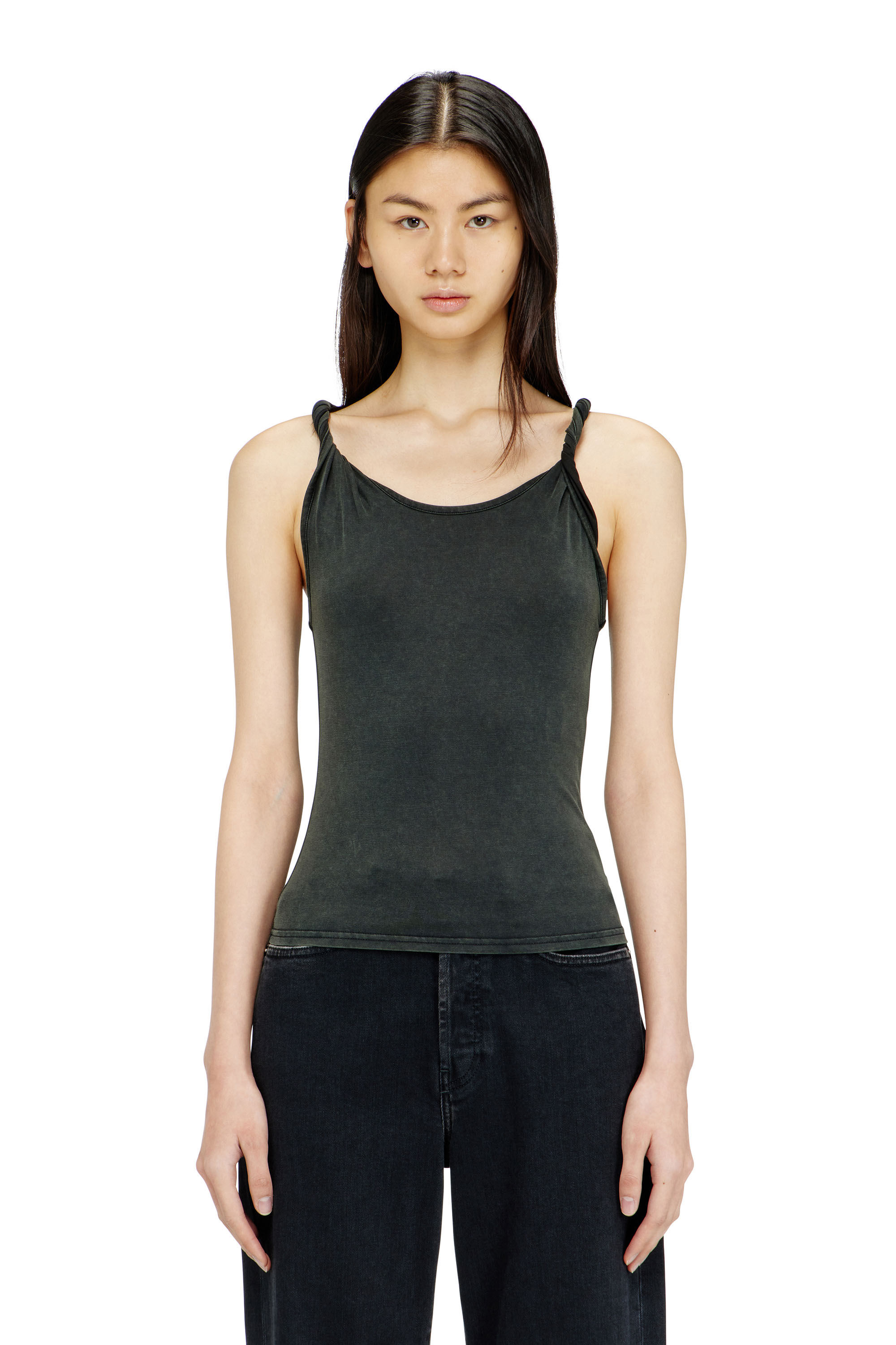 Diesel - T-TWY-S1, Woman's Tank top with twisted straps in null - 1