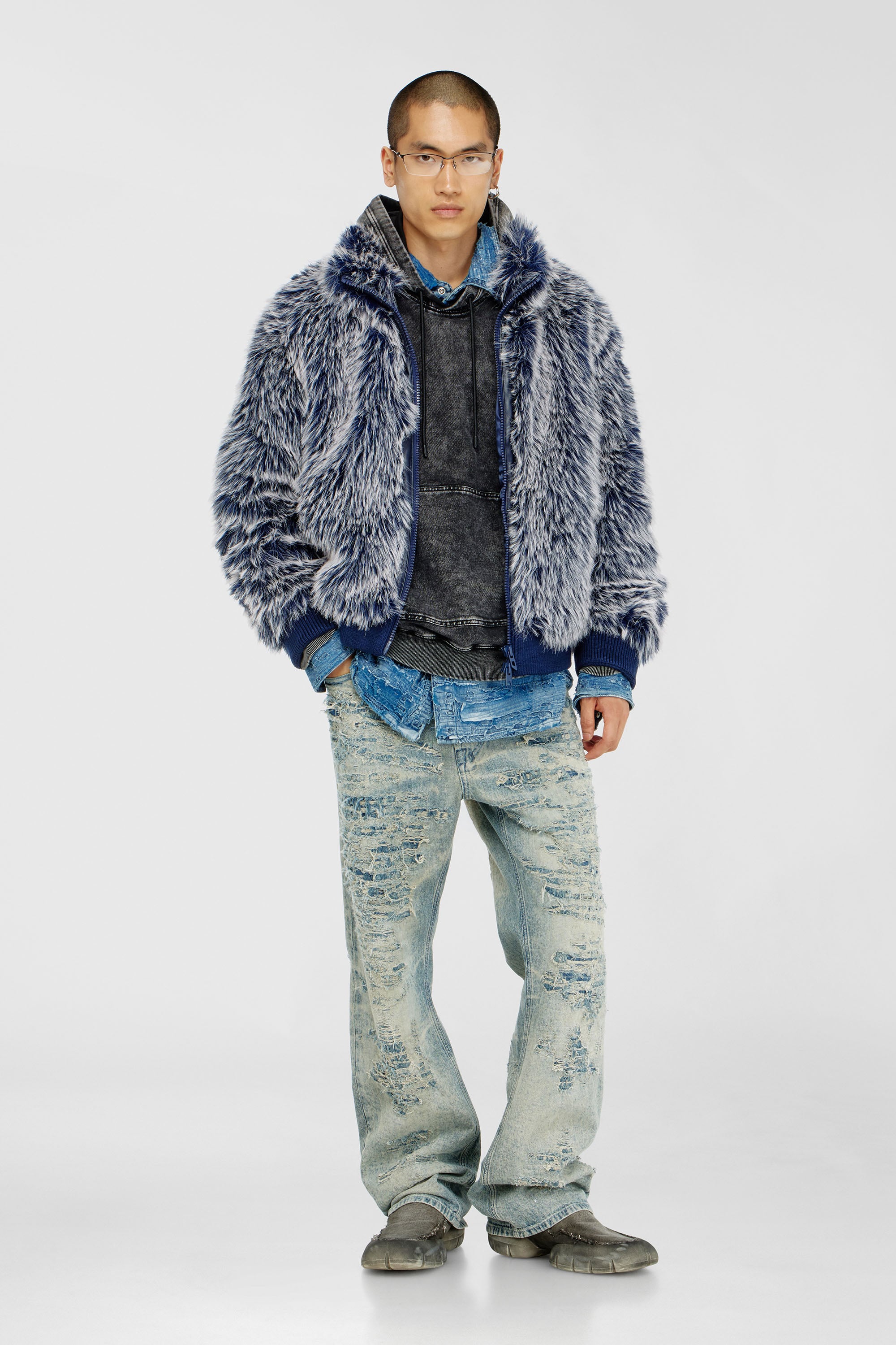 Shaggy winter jacket