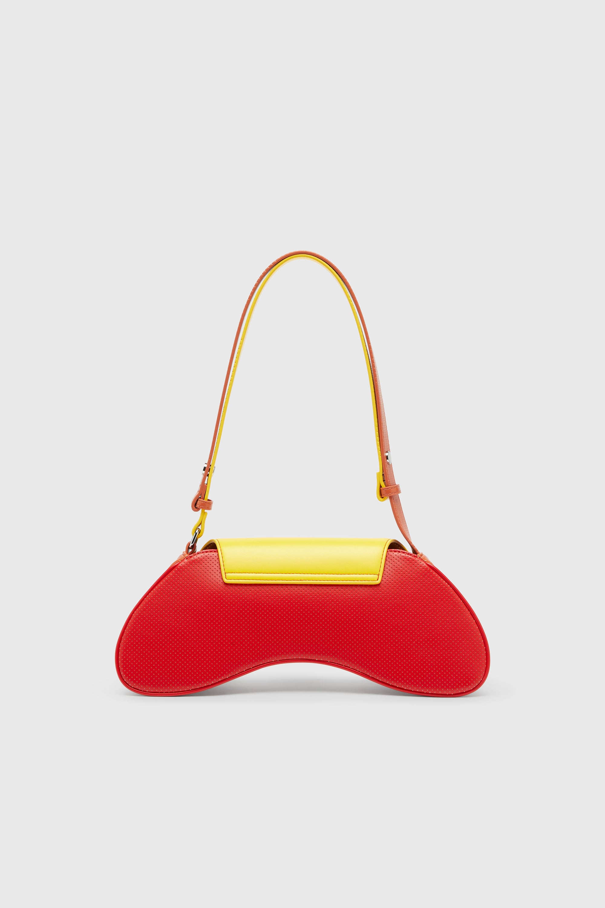 Diesel - PLAY CROSSBODY, Woman's Play - Crossbody bag in quilted perforated PU in Orange/Yellow - 2