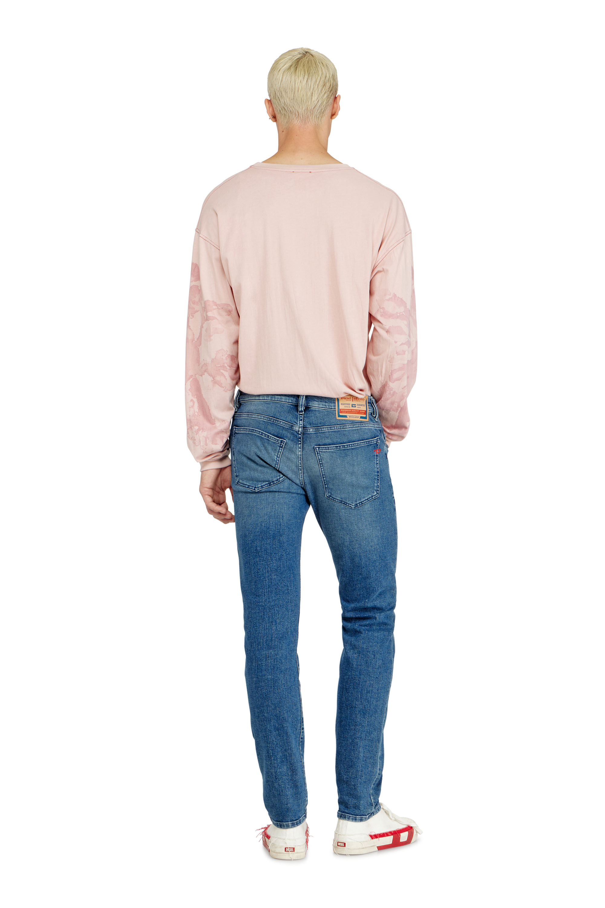 Diesel - Man's Slim Jeans 2019 D-Strukt 0HDBK, Medium blue - 3
