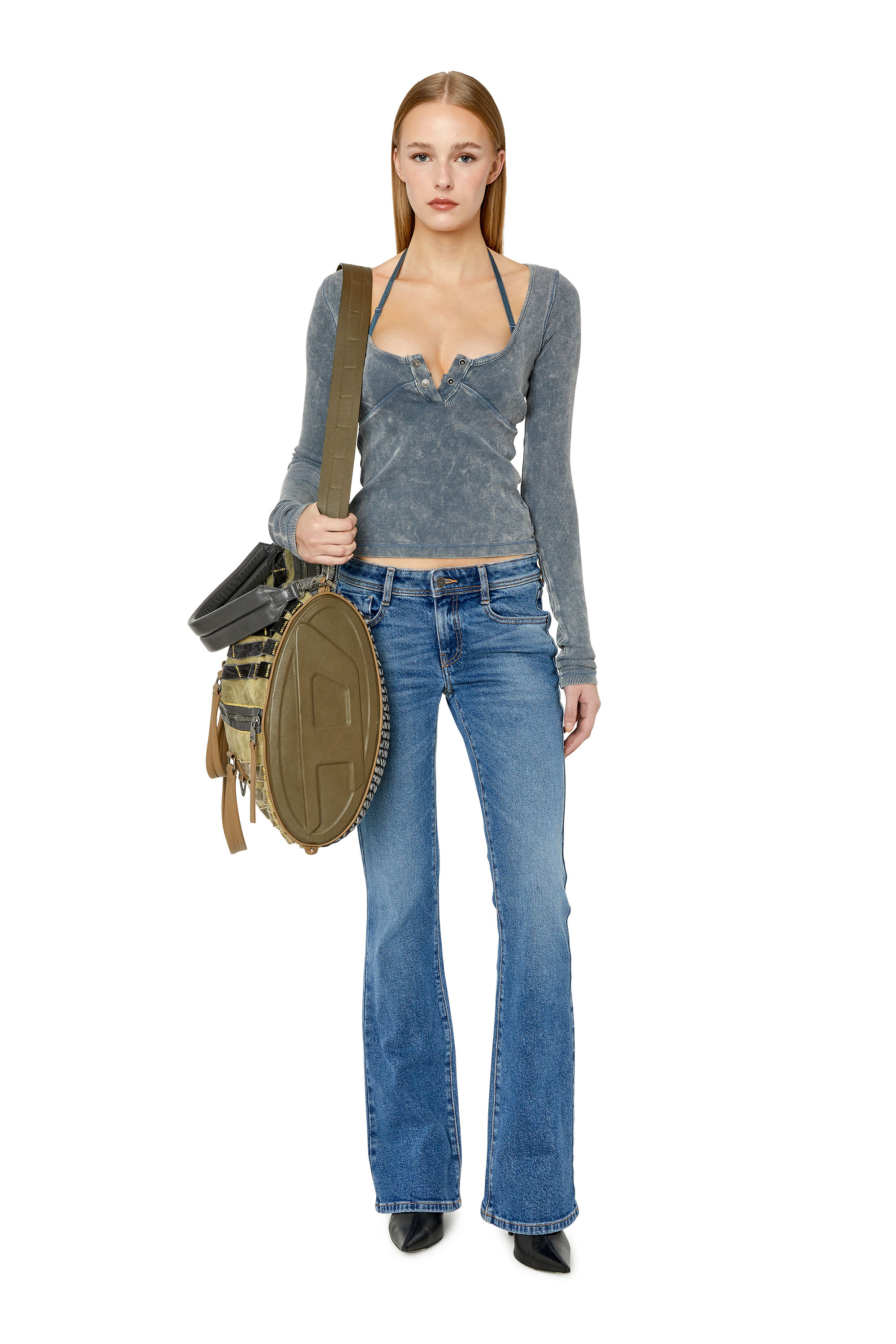 Diesel - 1969 D-Ebbey 0NFAJ Bootcut and Flare Jeans, Medium blue - Image 2
