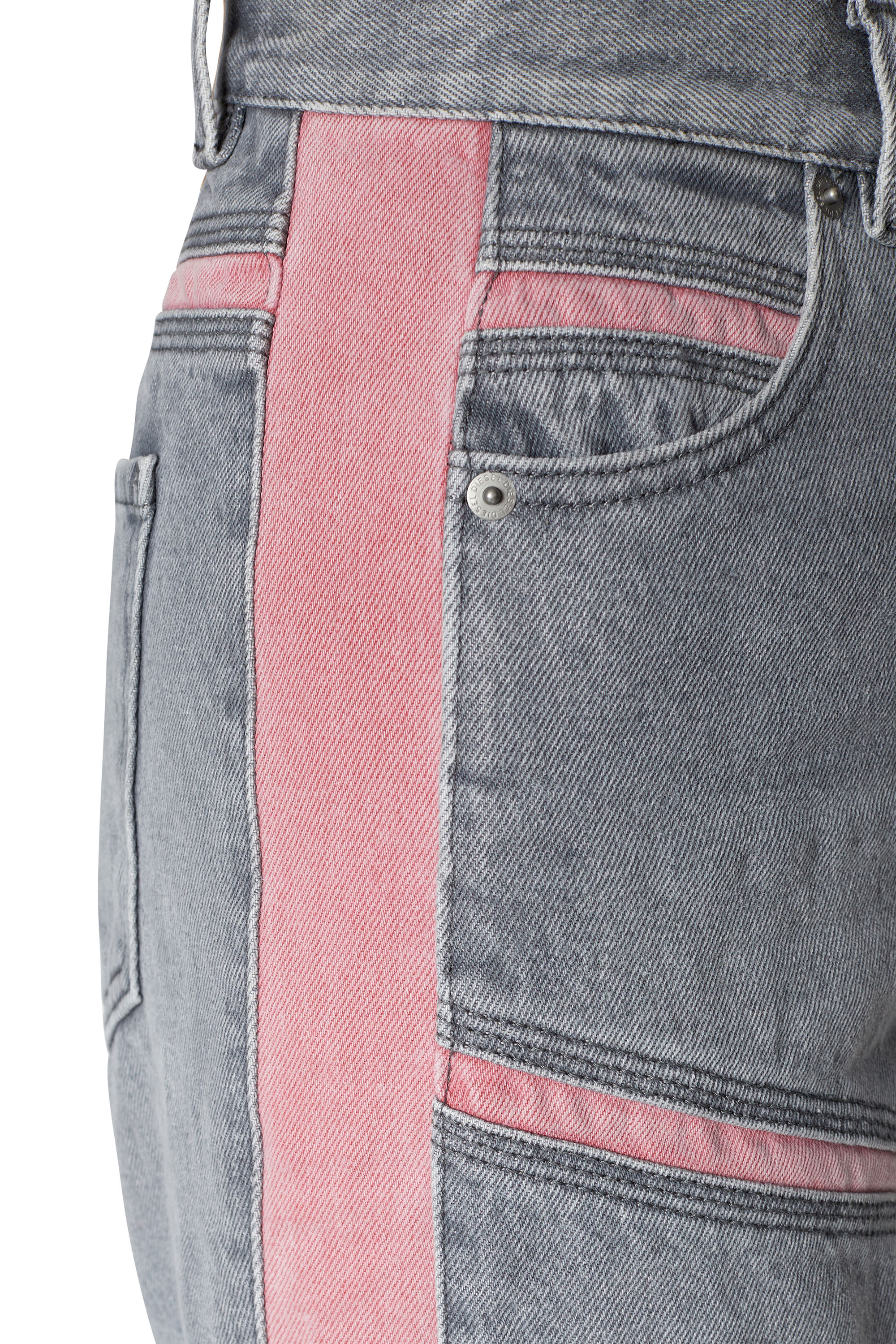 Diesel - D-Pilut 007G2 Straight Jeans, Light Grey - Image 3