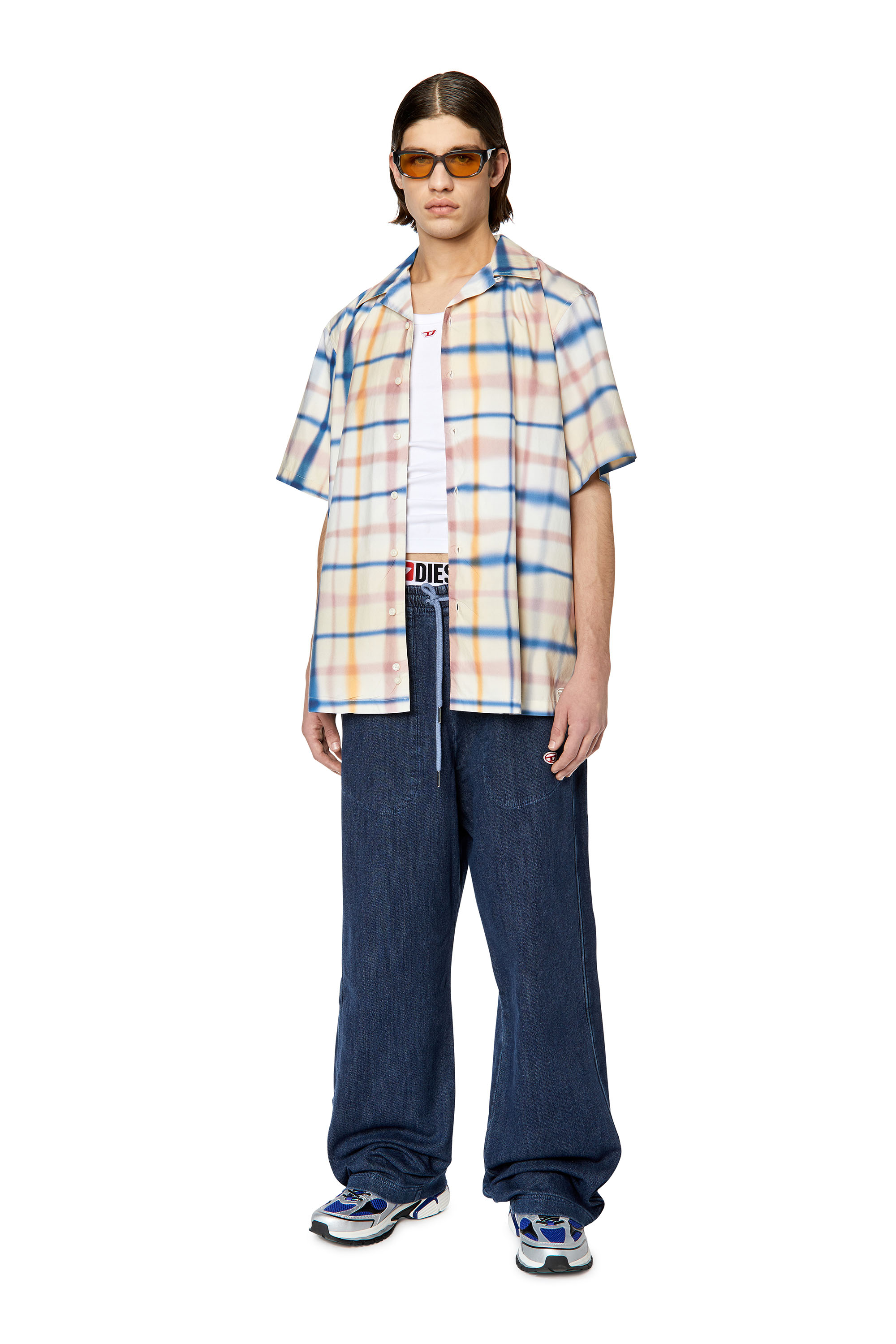 Diesel - S-FRANK-CHECK, Blue/White - Image 2