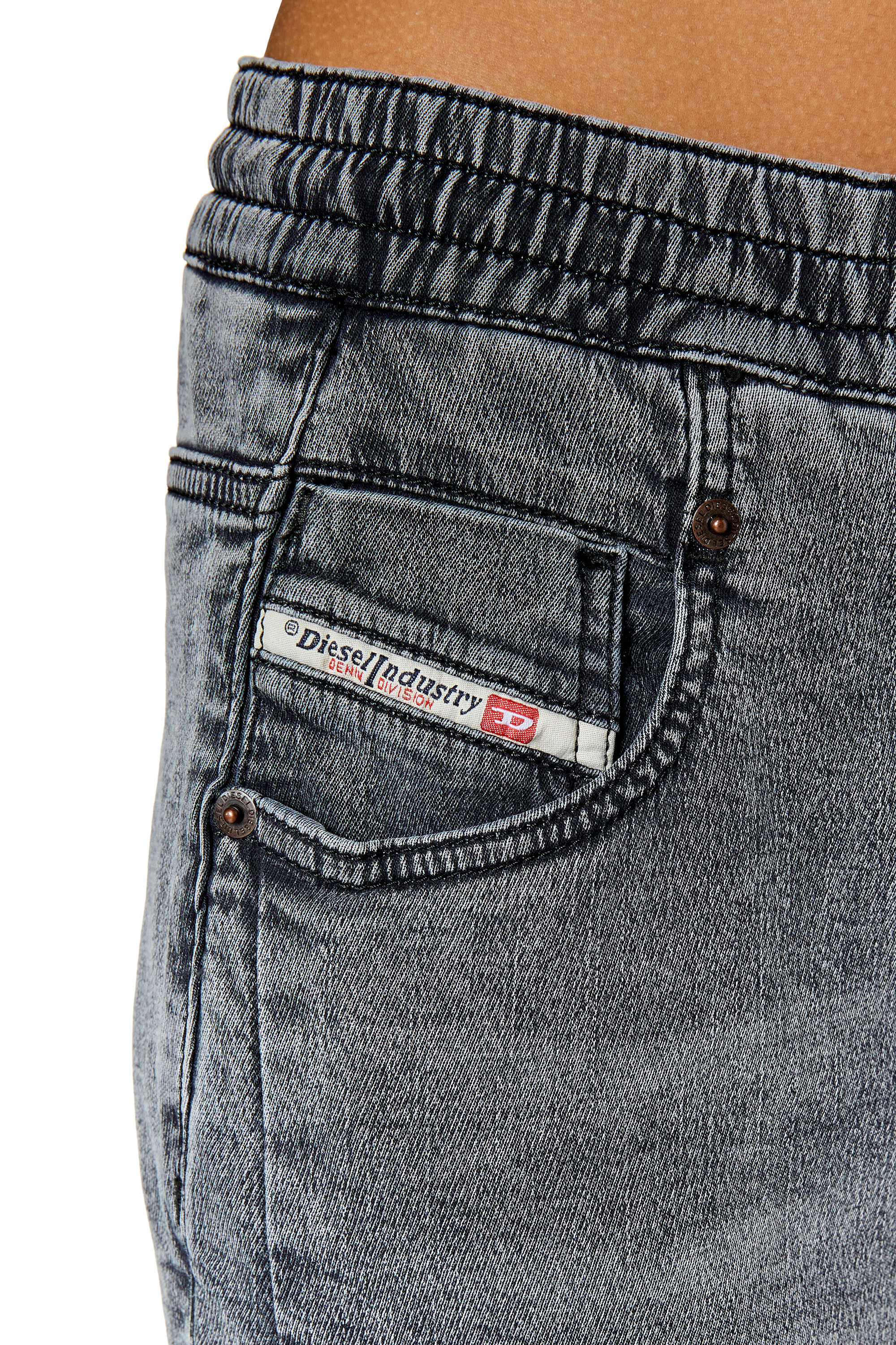 Diesel - Fayza JoggJeans® 068DW Boyfriend, Grey - Image 3