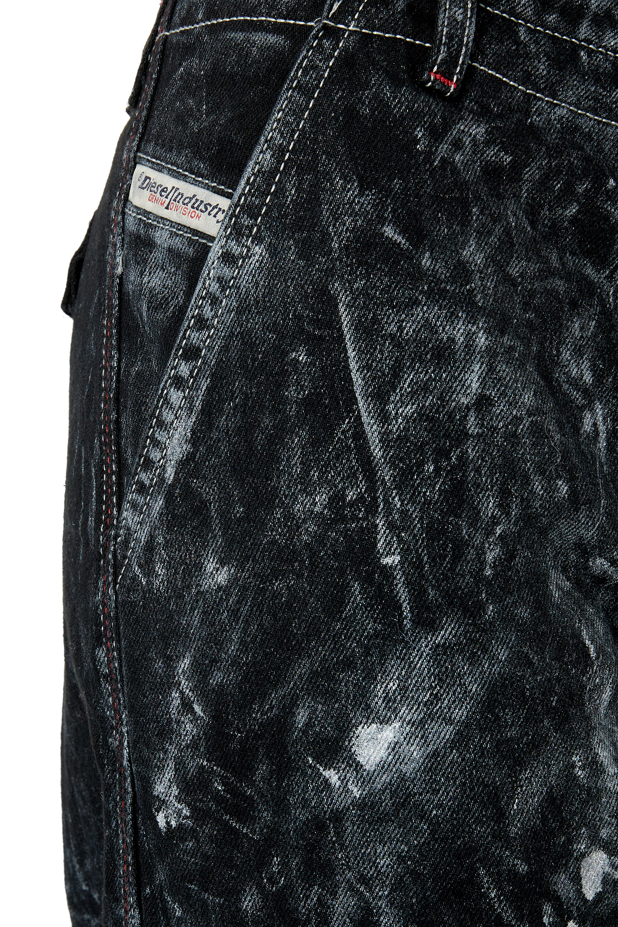 Diesel - D-Sire 0EMAC Straight Jeans, Black/Dark grey - Image 3
