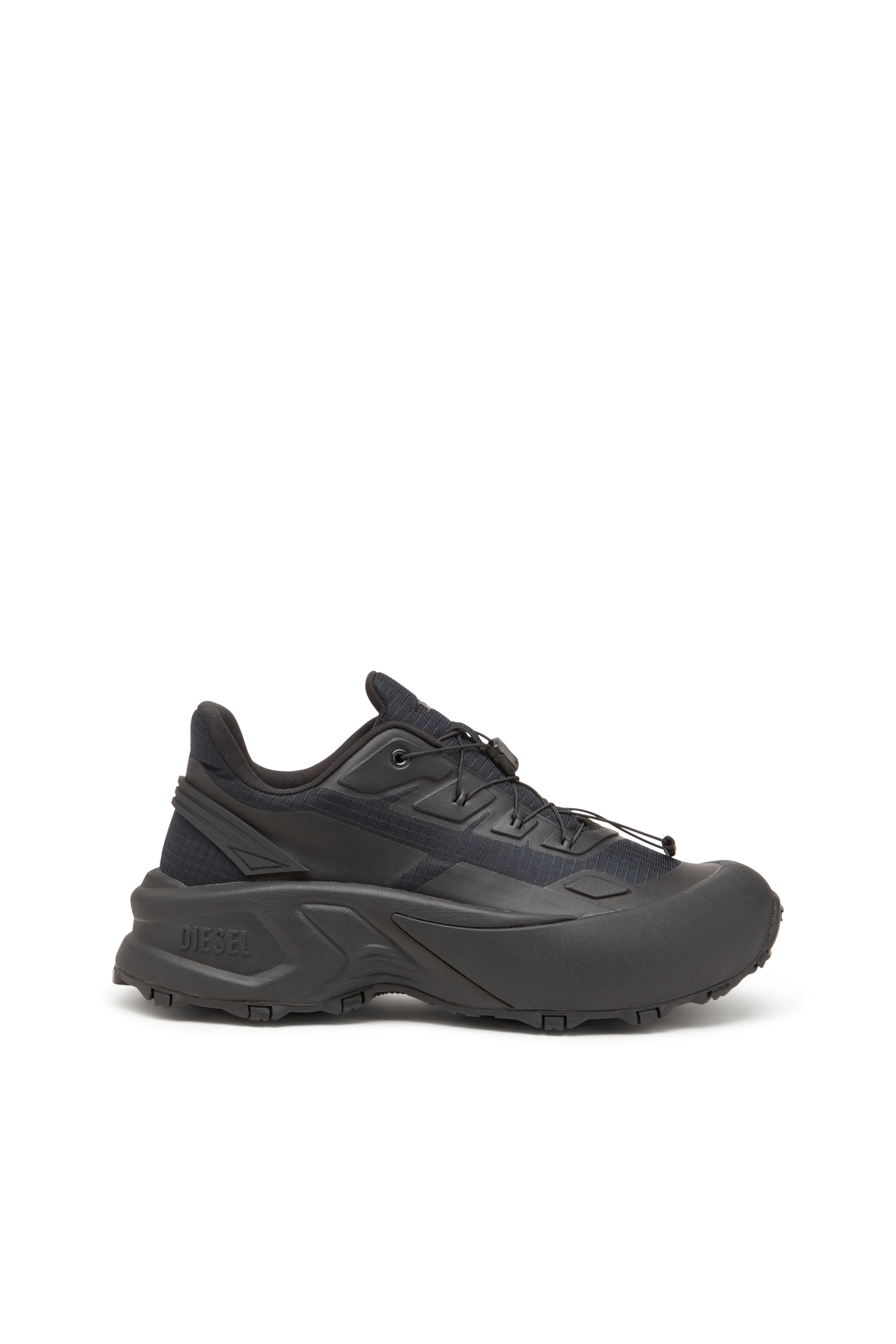 Diesel - D-CAGE RUNNER, Man's D-Cage Runner-Sneakers in TPU-trimmed ripstop in Black - 1