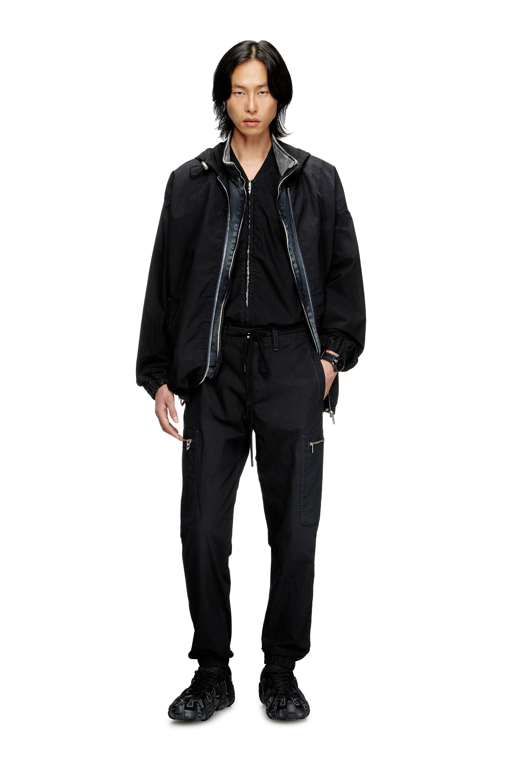 Diesel - Unisex's Slim D-Lab JoggJeans® 068SJ, Black/Dark grey - 2