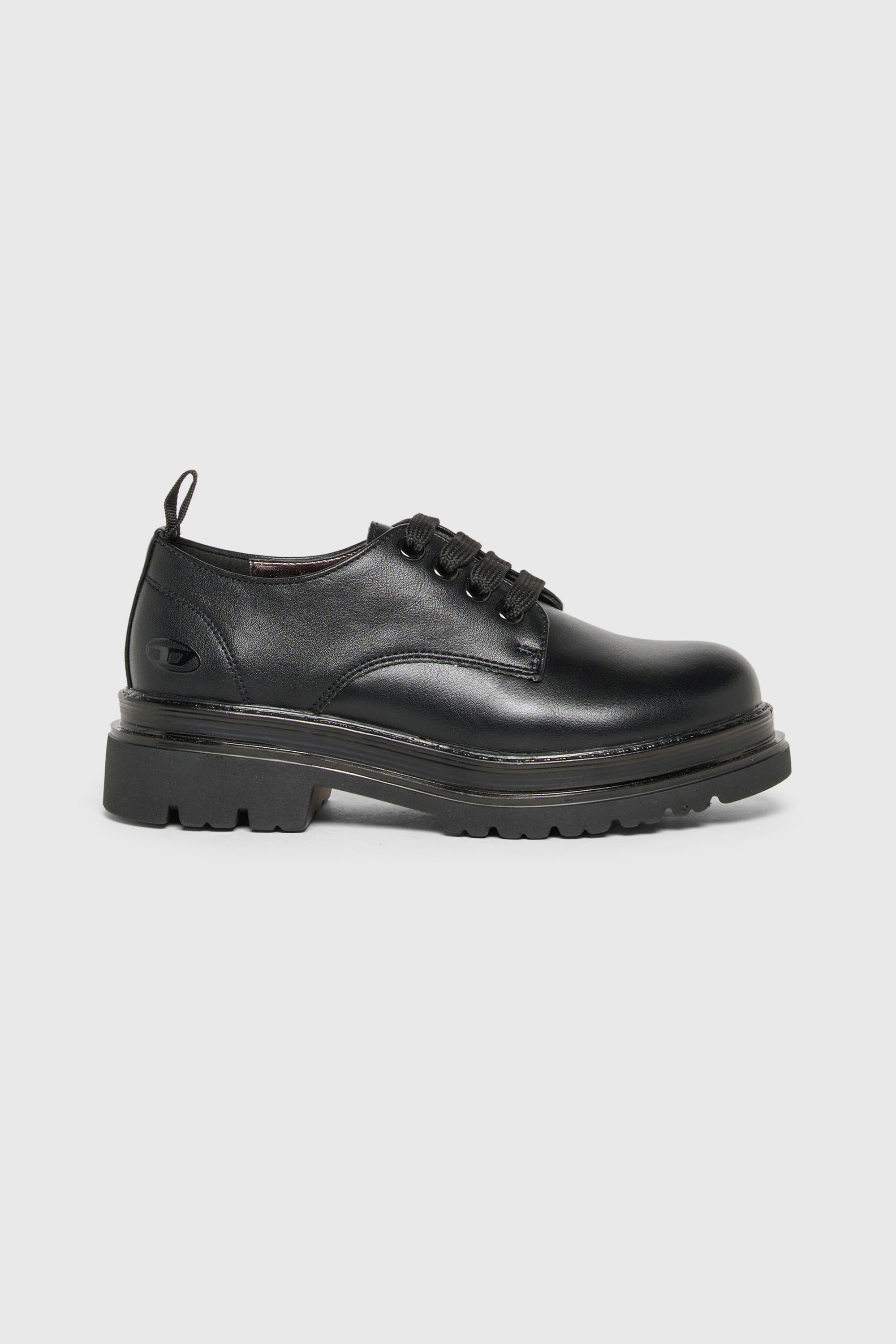 Diesel - D-DERBL-PU, Unisex's D-Derbl- Derby shoes with lug sole in Black - 1