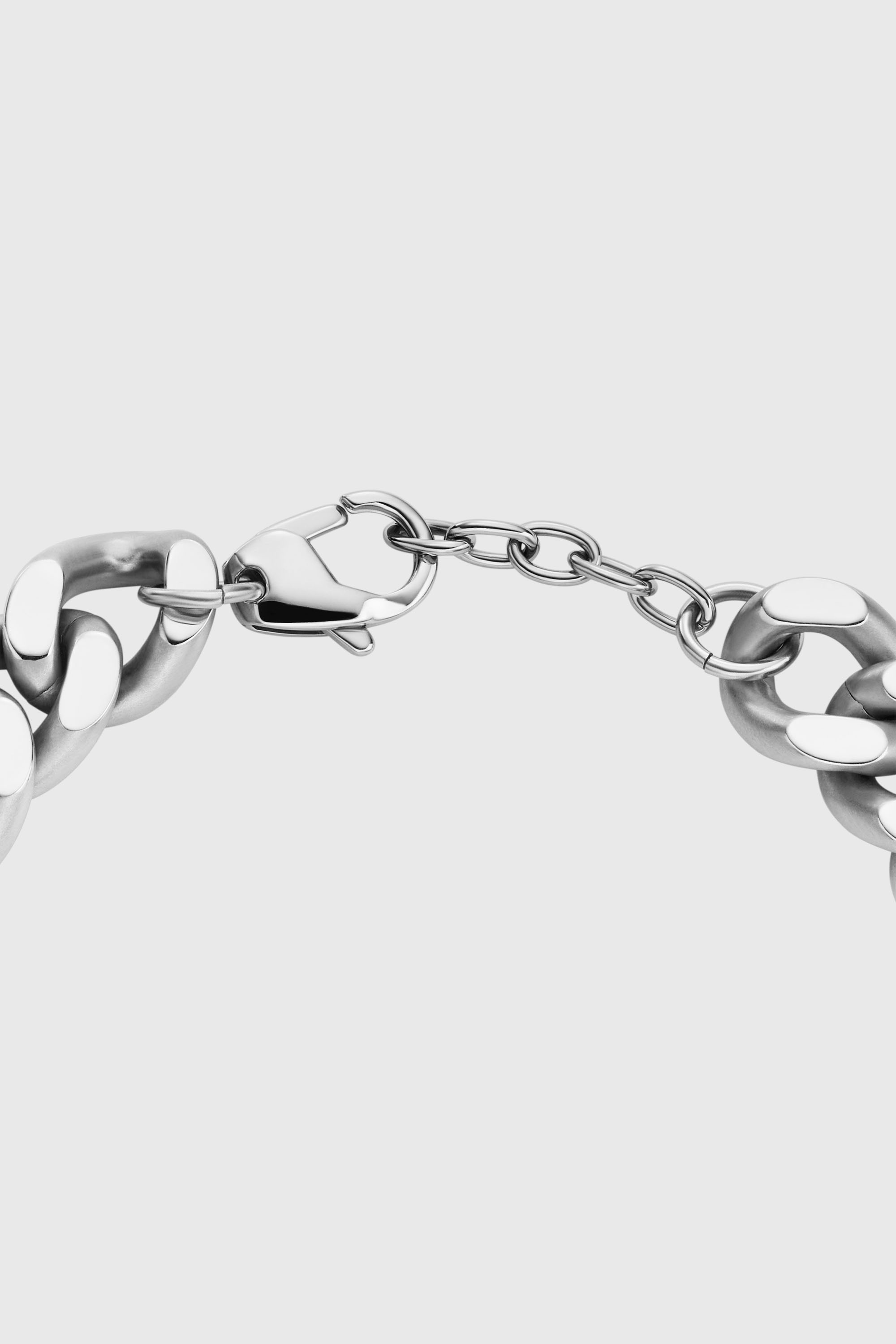 Diesel - DX1432, Man's Oval D Logo Chain Bracelet in Silver - 2