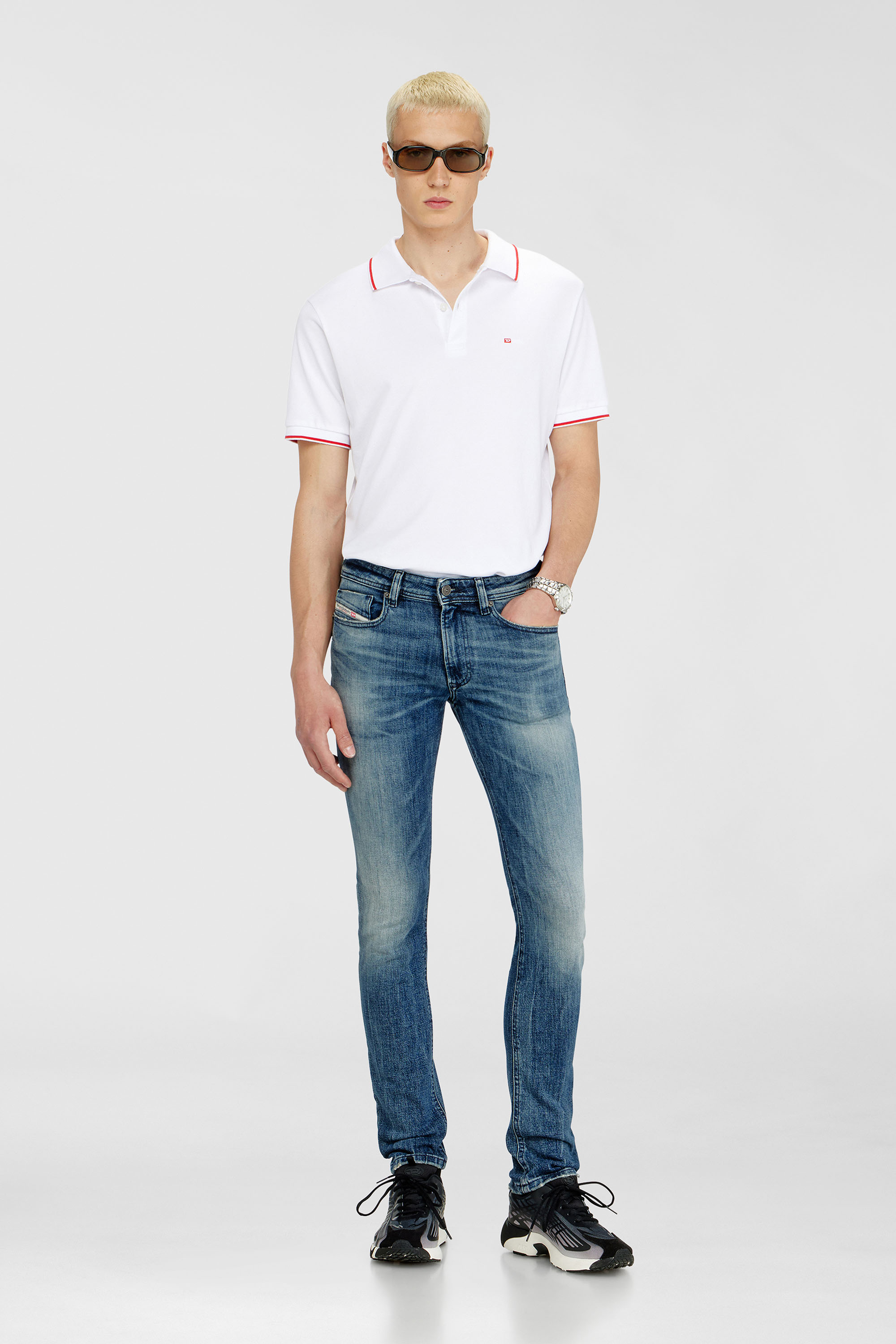 Diesel - Man's Skinny Jeans 1979 Sleenker 0KBBE, Medium blue - 1