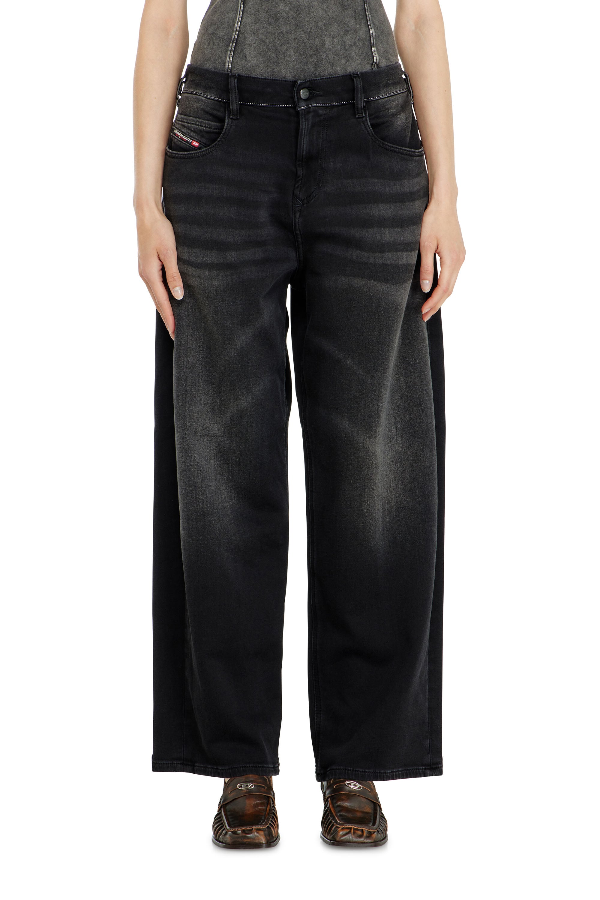 Diesel - Unisex's Relaxed 2097 D-Enim-M Joggjeans&reg; 09P90, Black/Dark grey - 4
