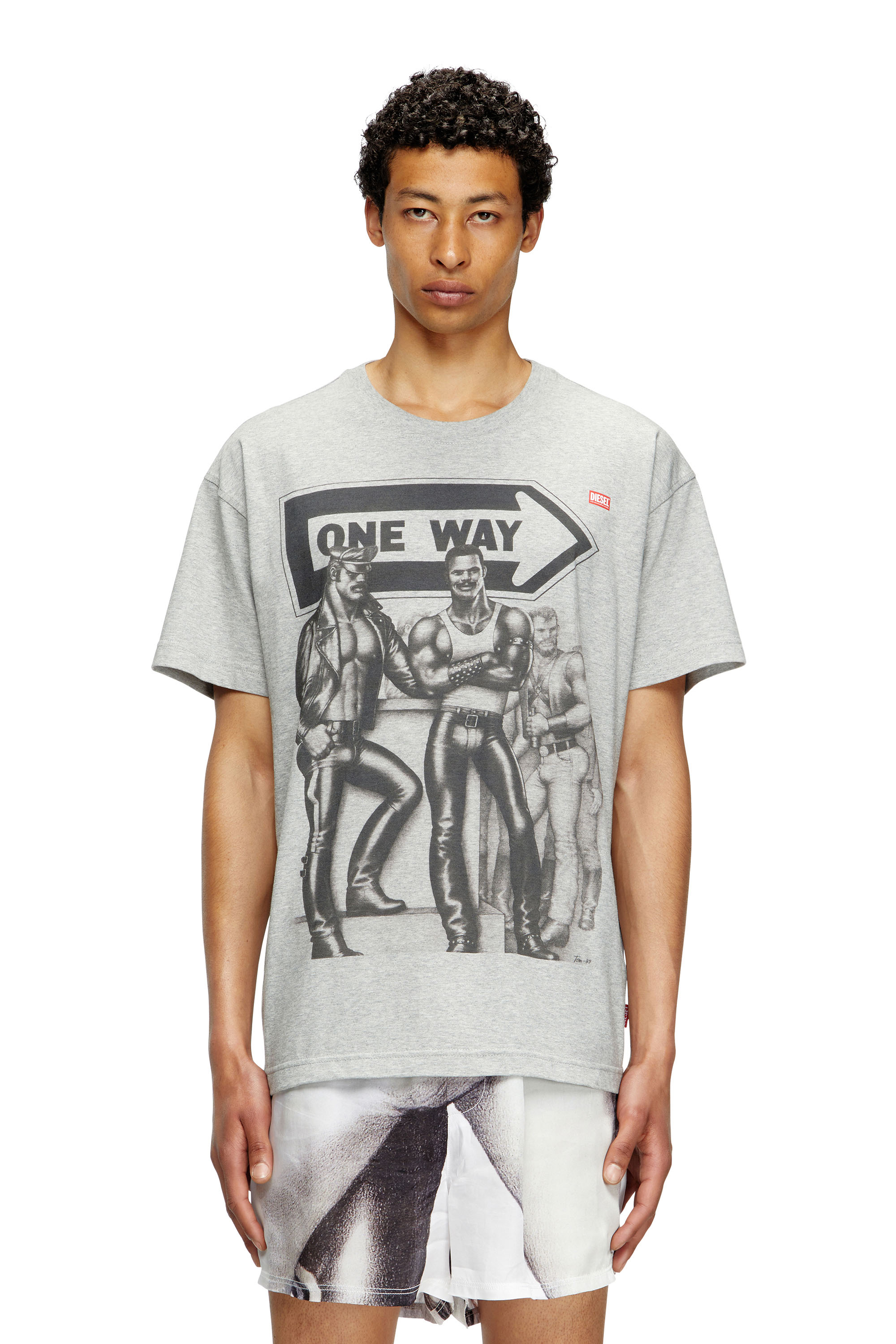 Diesel - PR-T-NORM-TOM25, Unisex's T-shirt with graphic print in Grey - 2