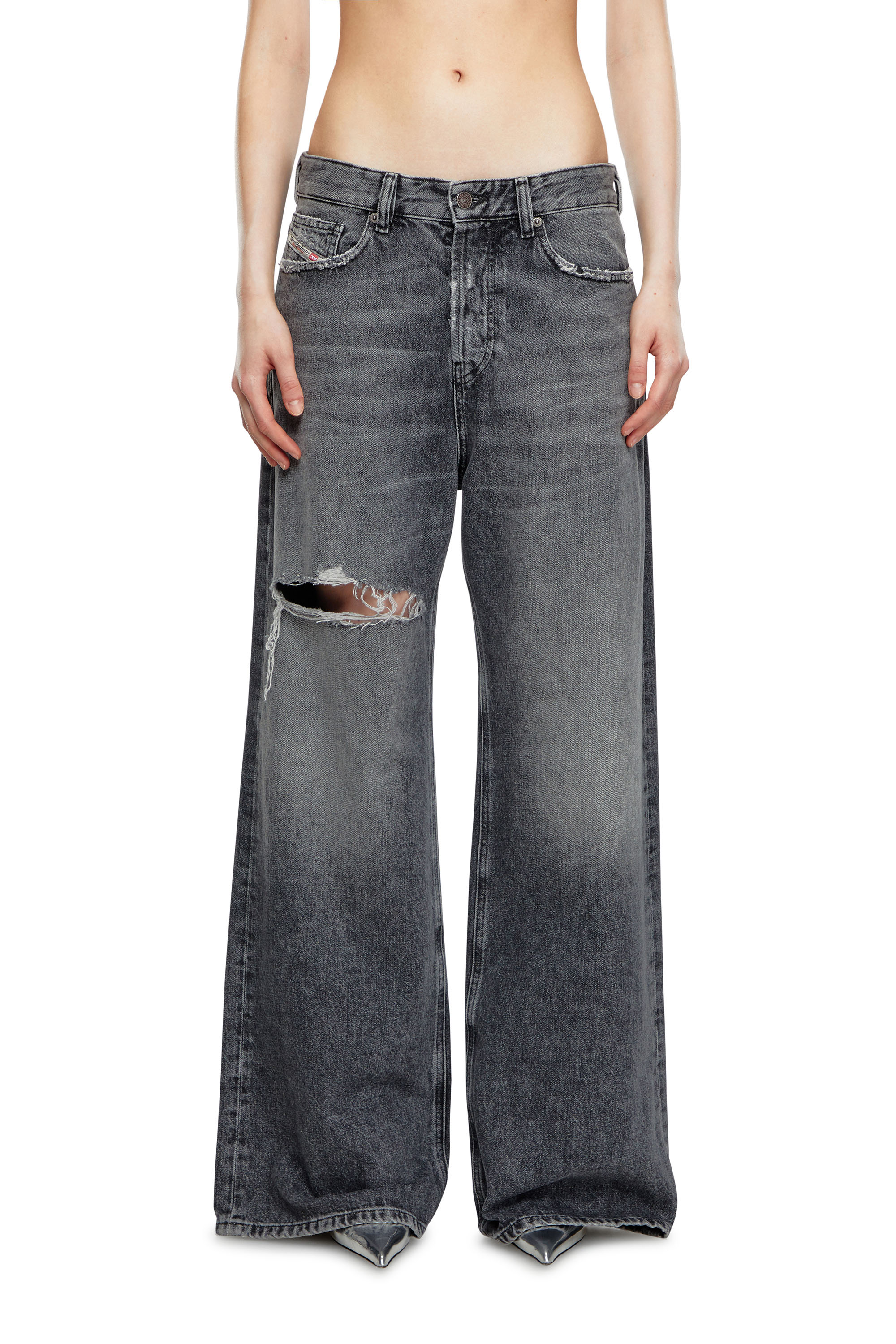 Diesel - Straight Jeans 1996 D-Sire 007X4, Black/Dark grey - Image 1