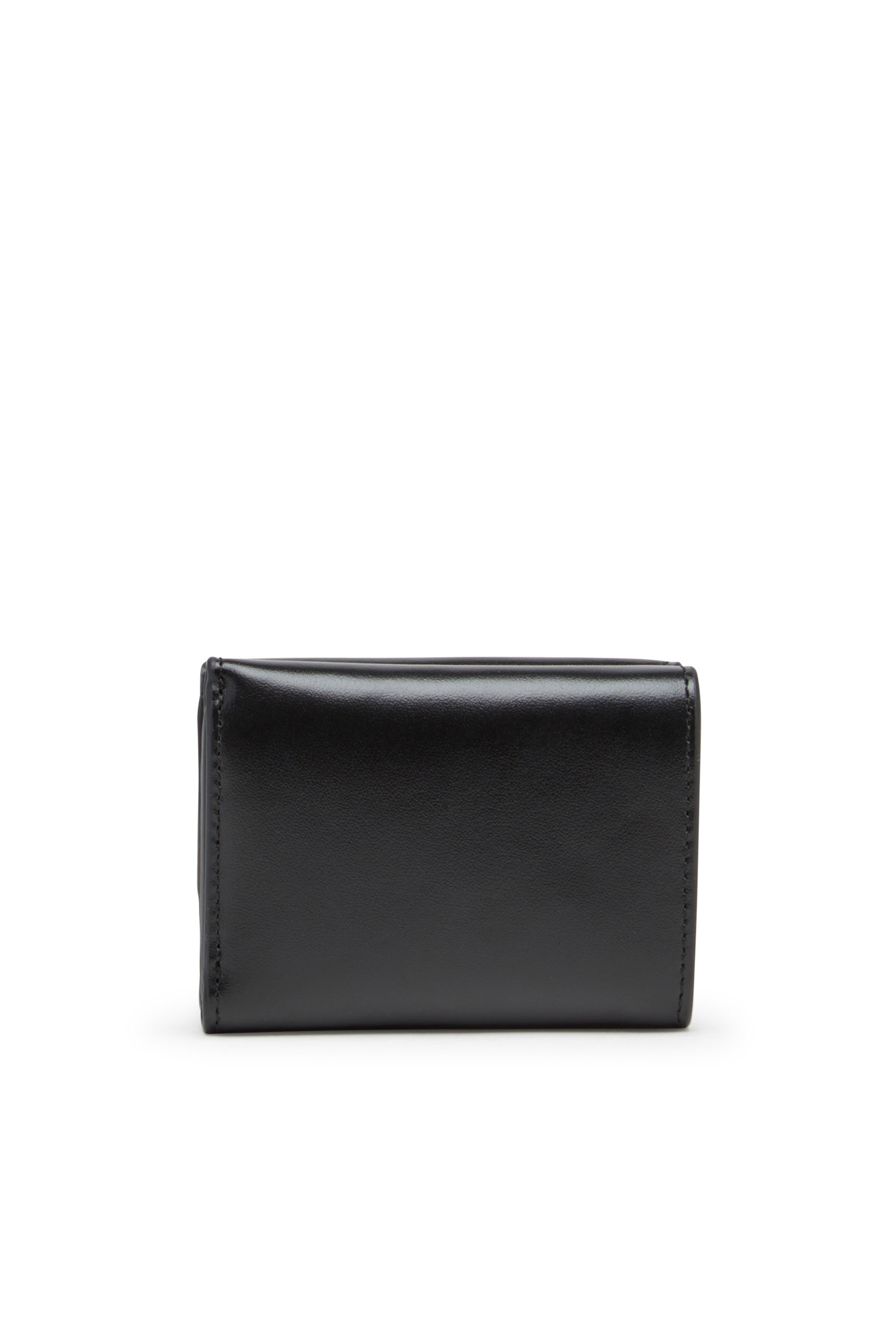 Diesel - 1DR TRI FOLD COIN XS II, Woman's Tri-fold wallet in leather in Black - 2