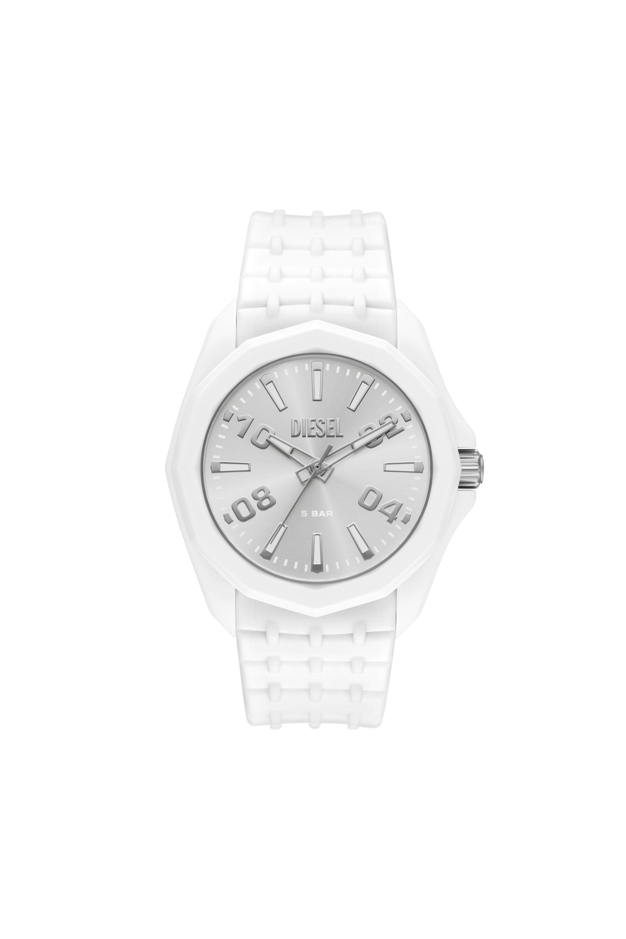 Diesel - DZ2244 WATCH, Man's Stinger white silicone watch in White - 1