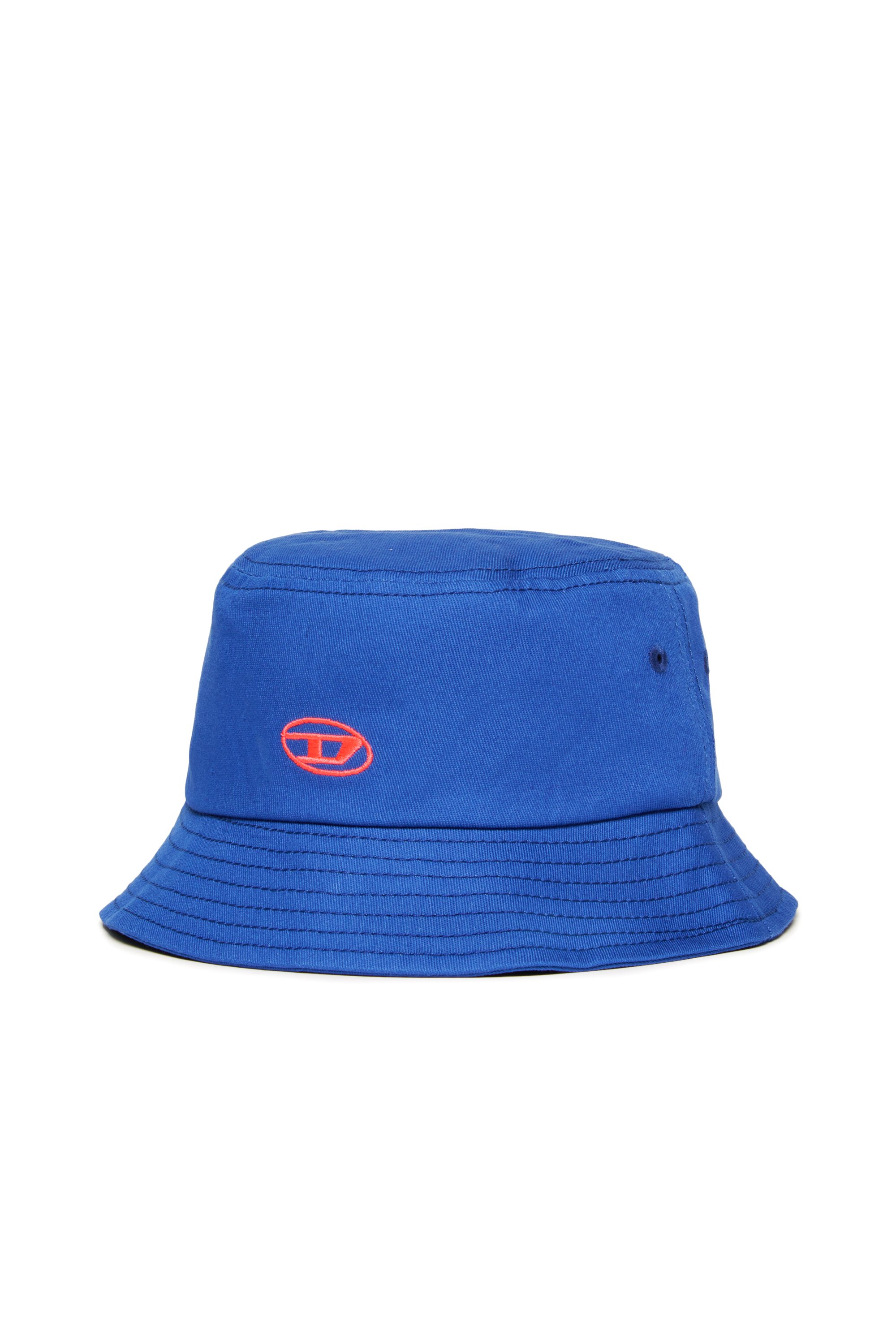 Diesel - FIRCUS, Unisex's Bucket hat with Oval D embroidery in Blue - 1